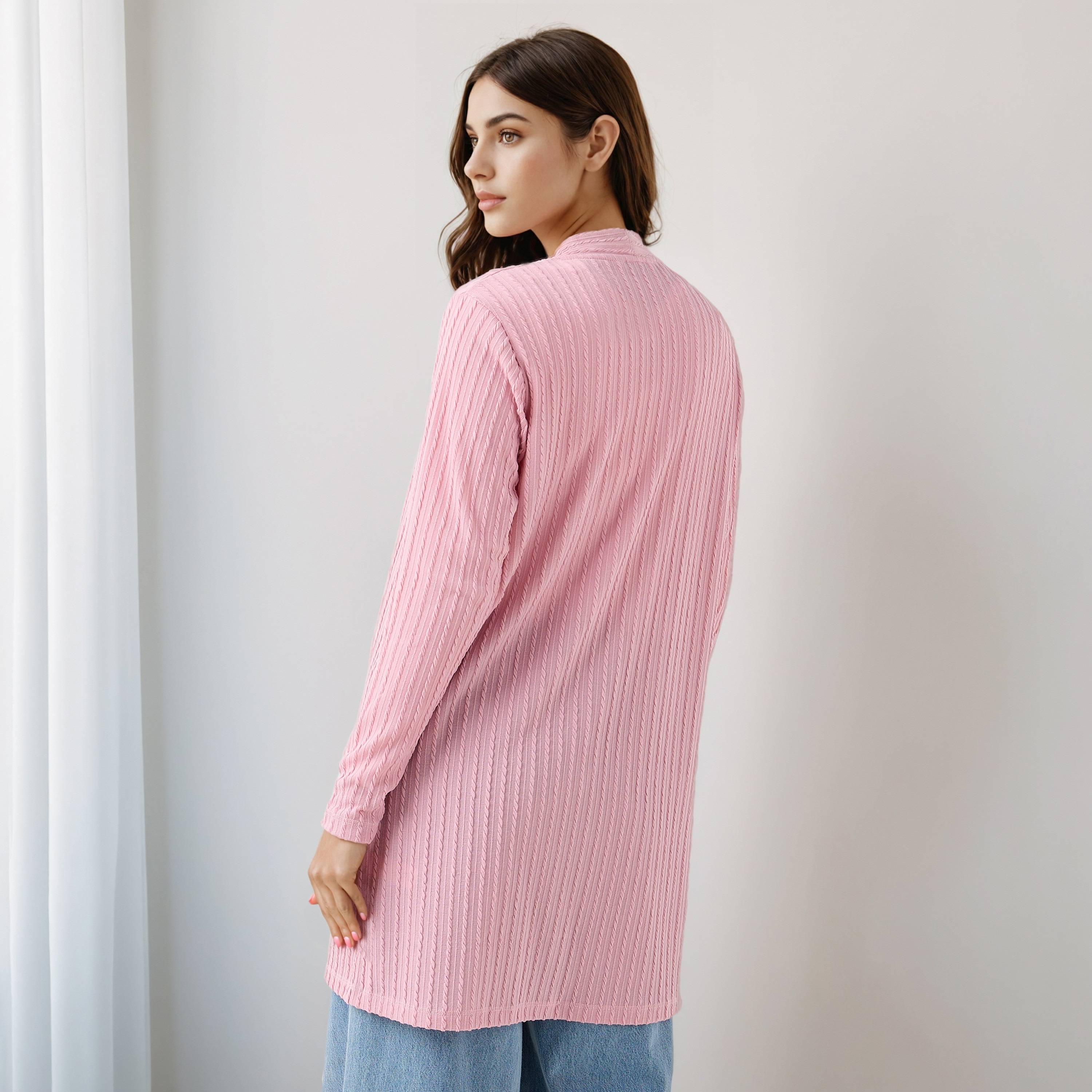 Longline Open Front Shrug-women-winterwear-cardigansandjumpers-cardigans-image-3