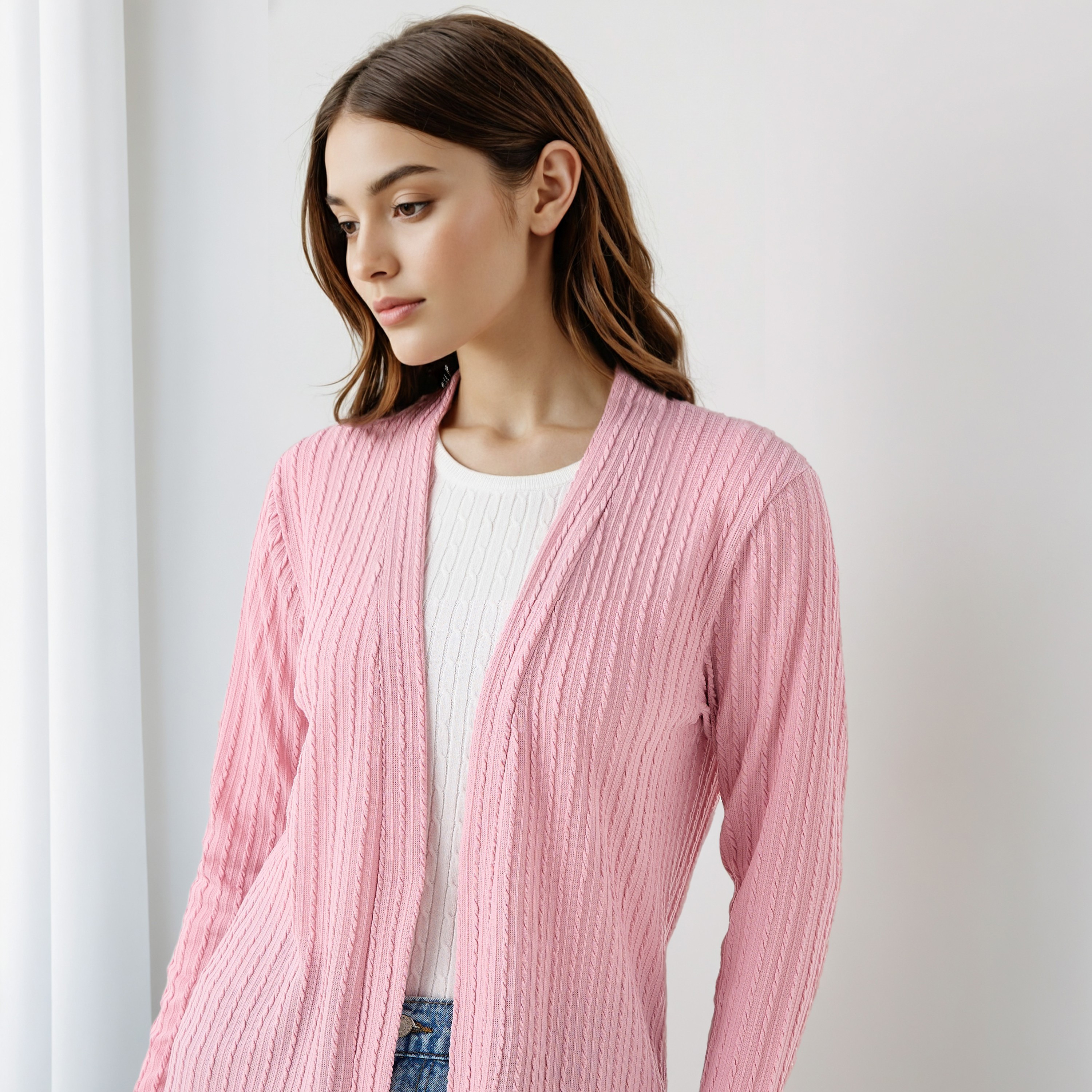 Longline Open Front Shrug-women-winterwear-cardigansandjumpers-cardigans-image-4