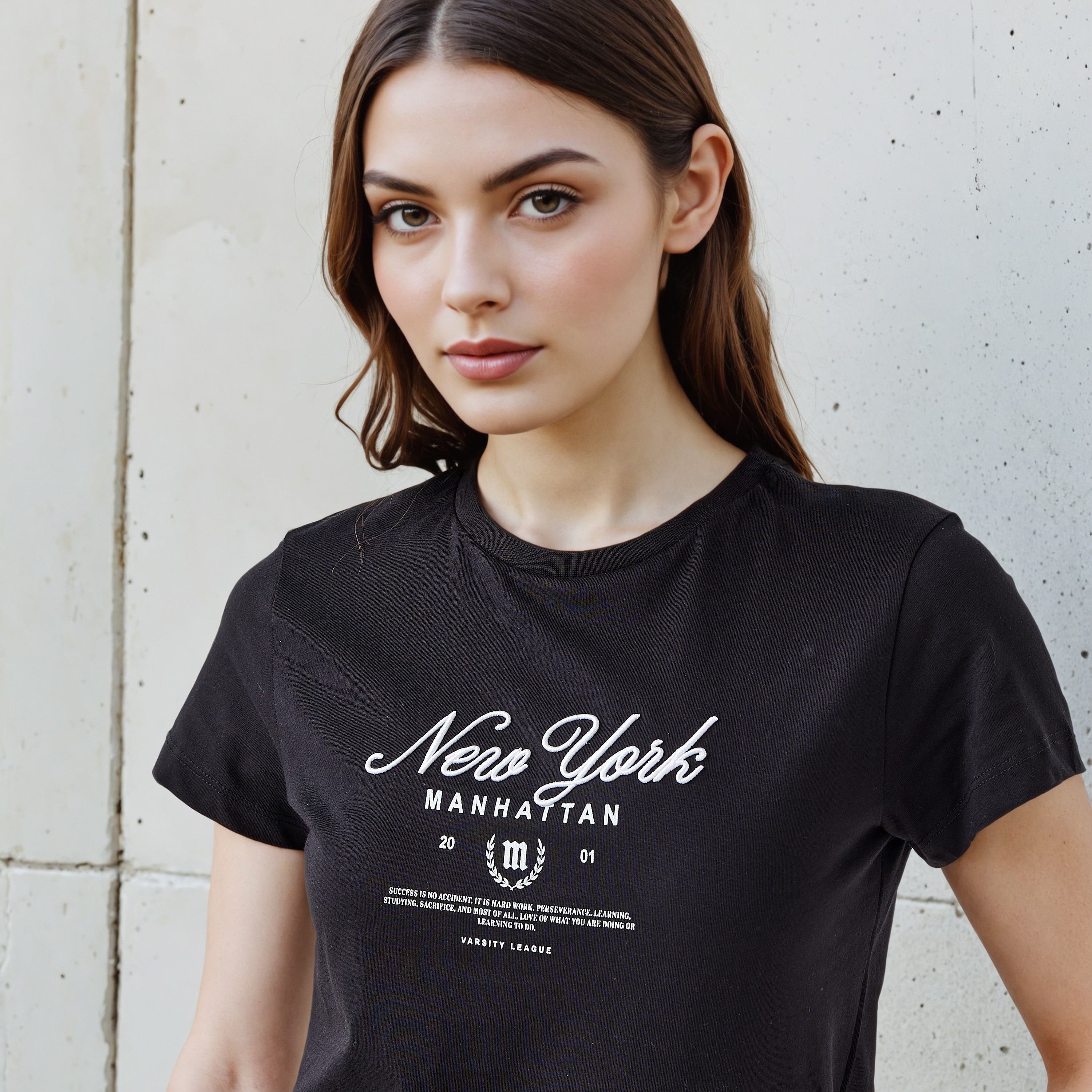 تيشيرت قطن بقصة عادية وطبعات جرافيك-women-clothing-tshirts-image-4