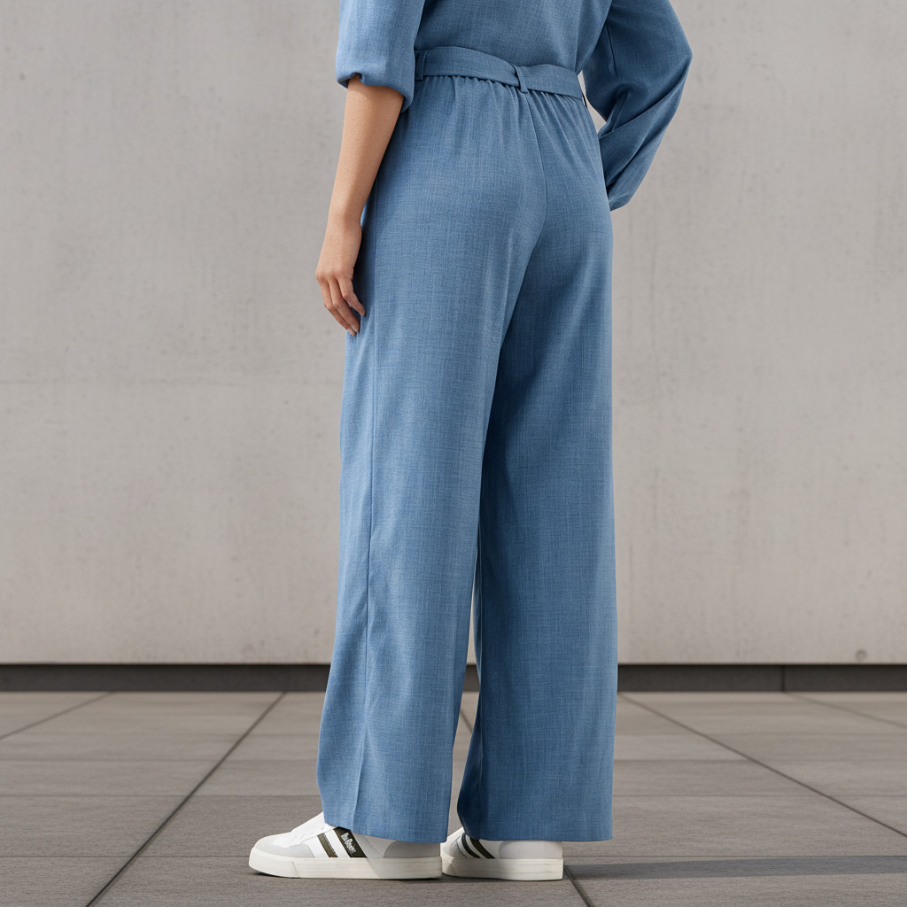 Wide Leg Mid Rise Belted Trousers-women-clothing-bottoms-trousers-image-3
