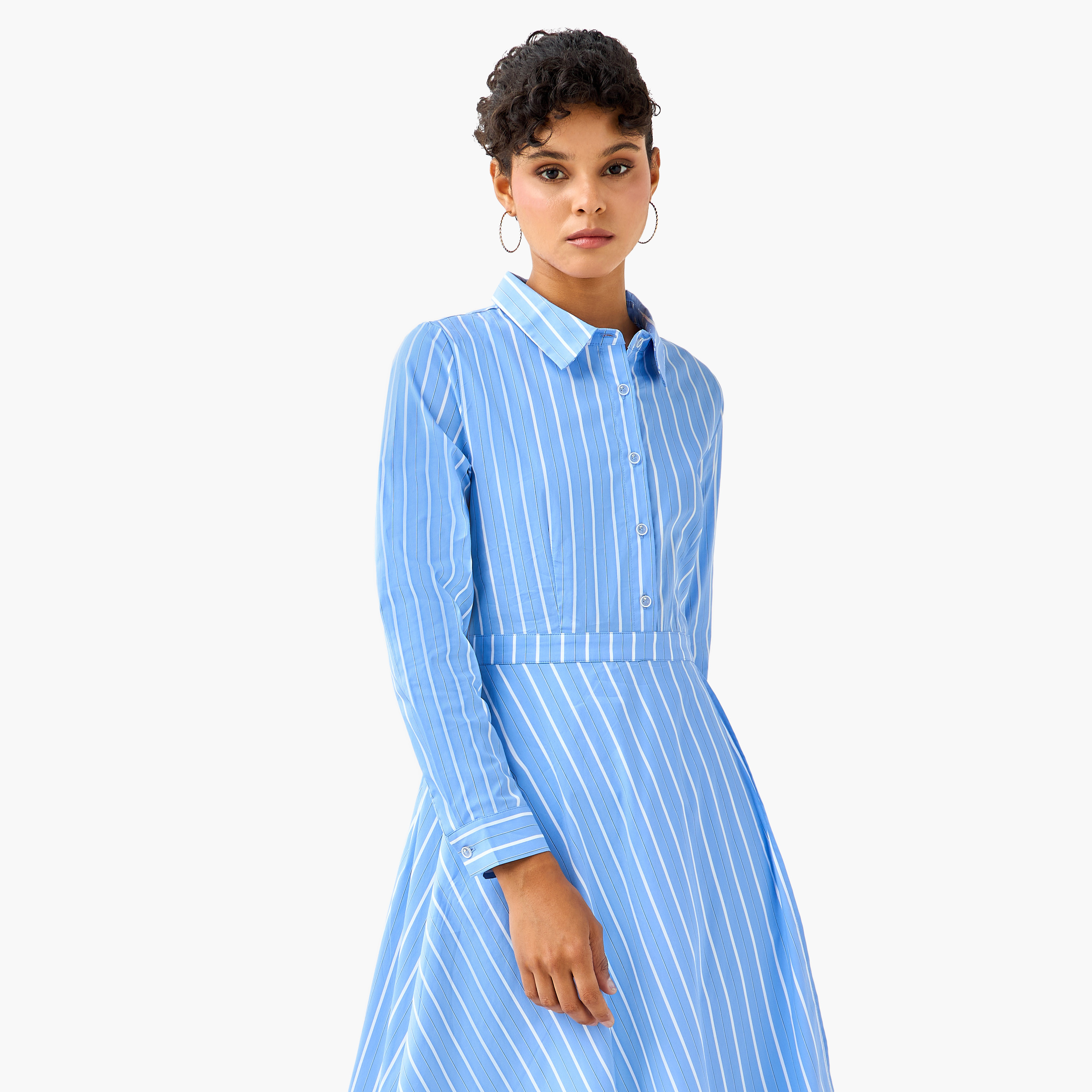 فستان قميص ميدي مقلّم-women-clothing-dresses-image-5
