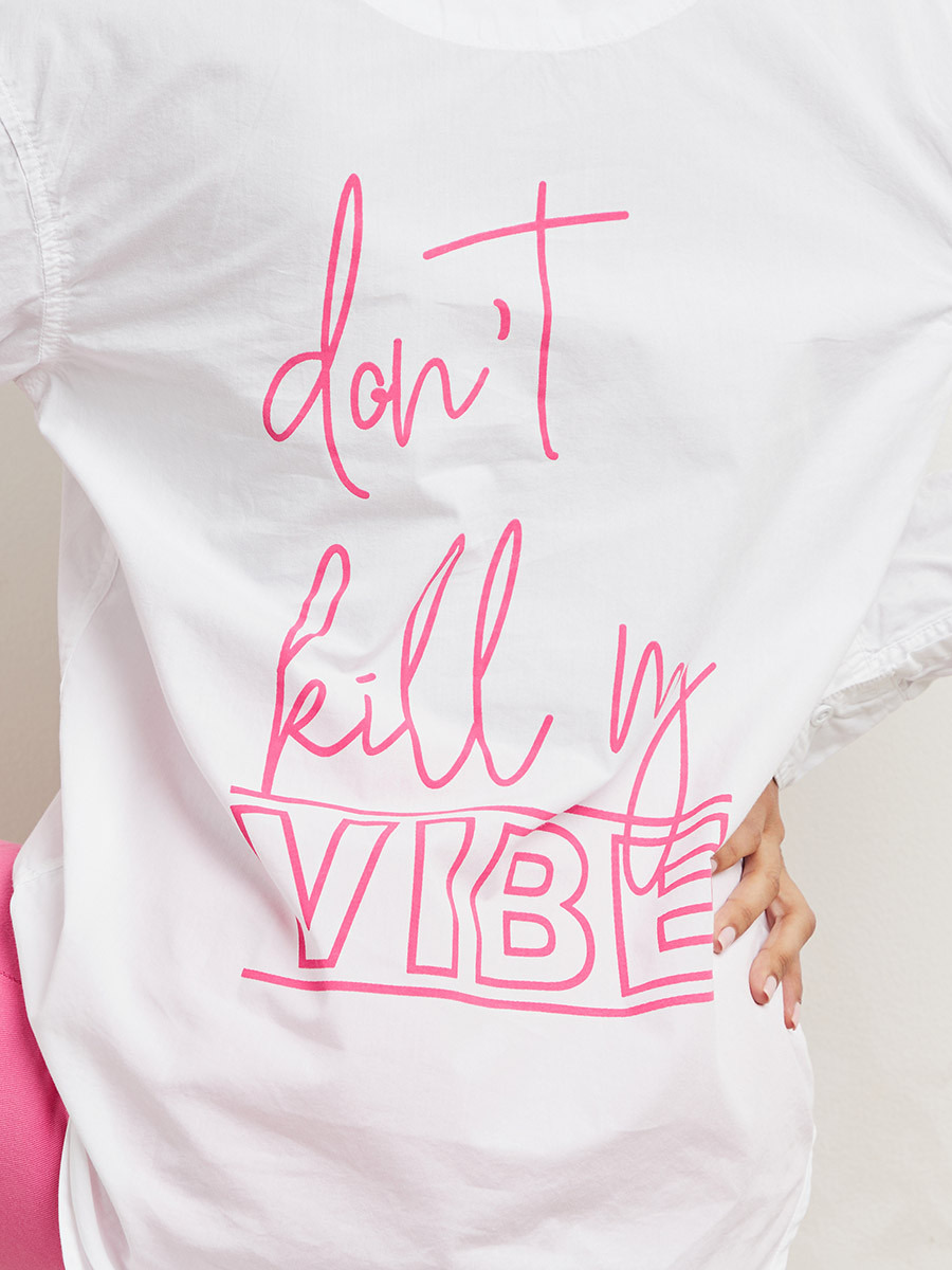 Styli Don't Kill My Vibe Slogan Back Printed Longline Oversized Shirt-women-clothing-shirtsandblouses-blouses-image-4