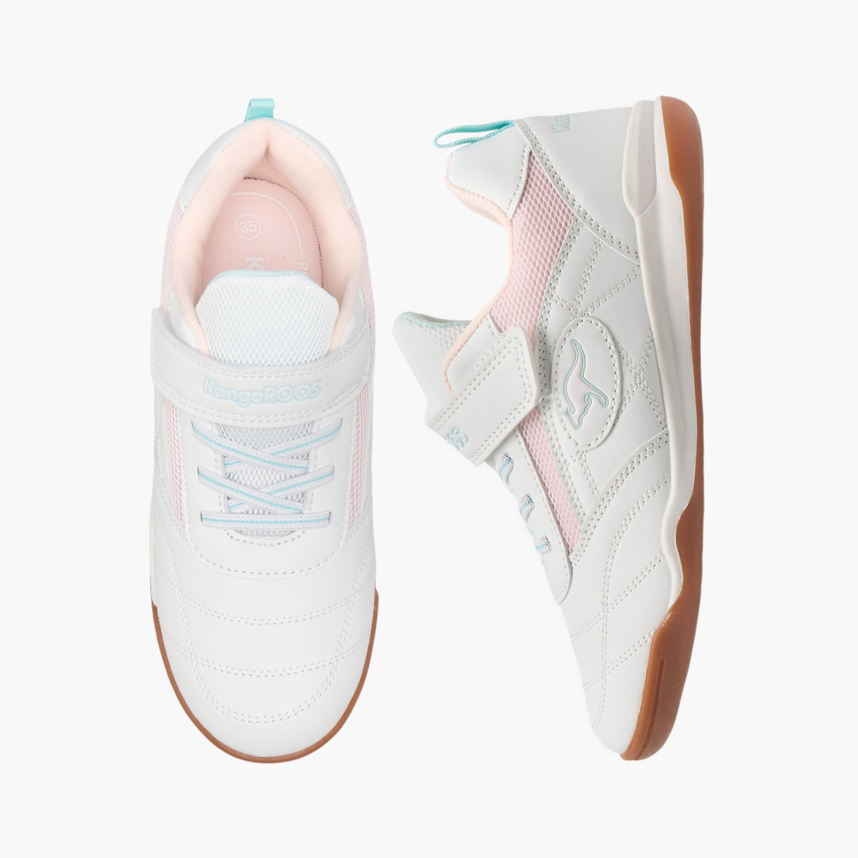 حذاء سنيكرز بشريط إغلاق لاصق للبنات من كانجاروس-girls-shoes-sneakers-image-1