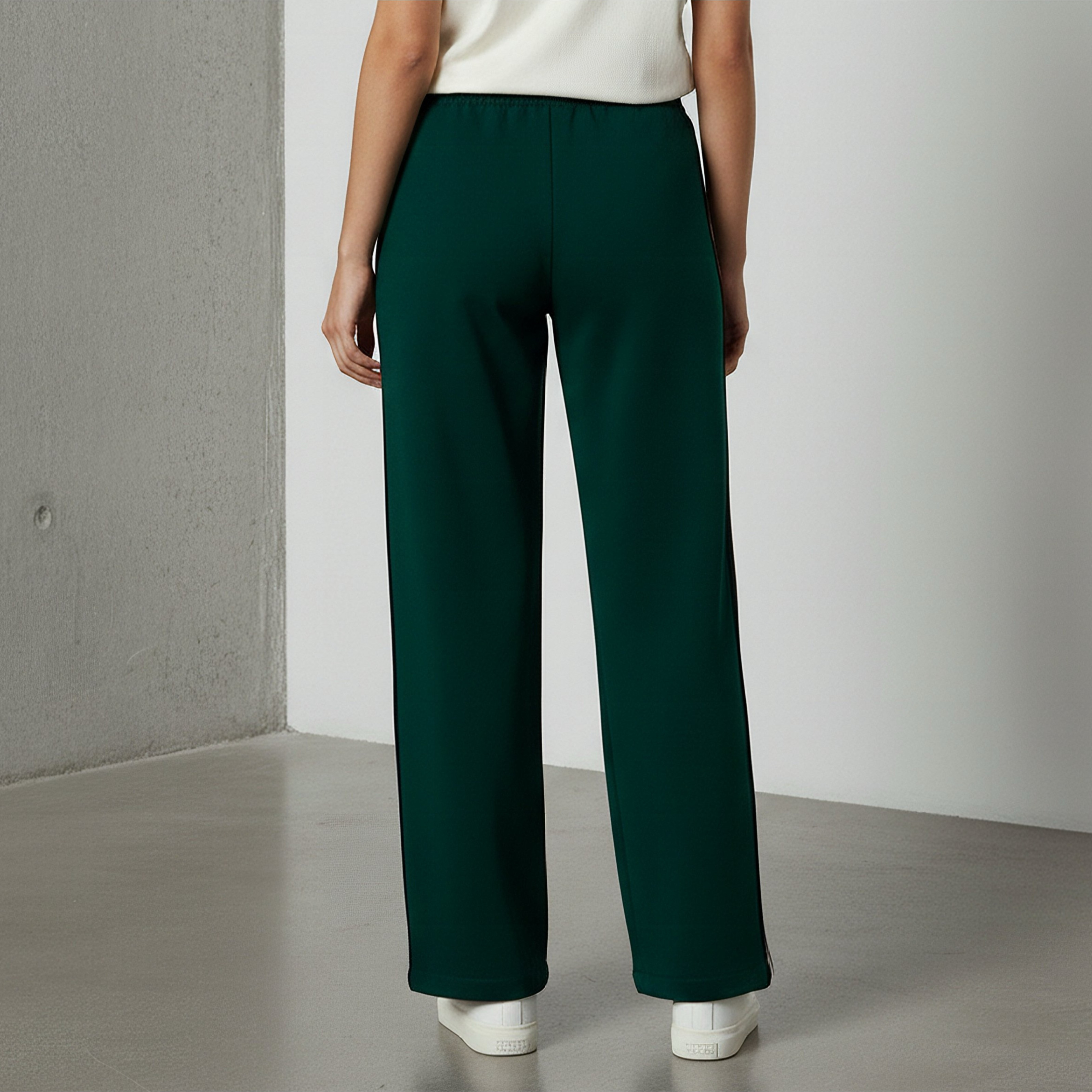 Regular Fit Mid-Rise Track Pants with Side Tape Design-women-clothing-bottoms-joggers-image-3