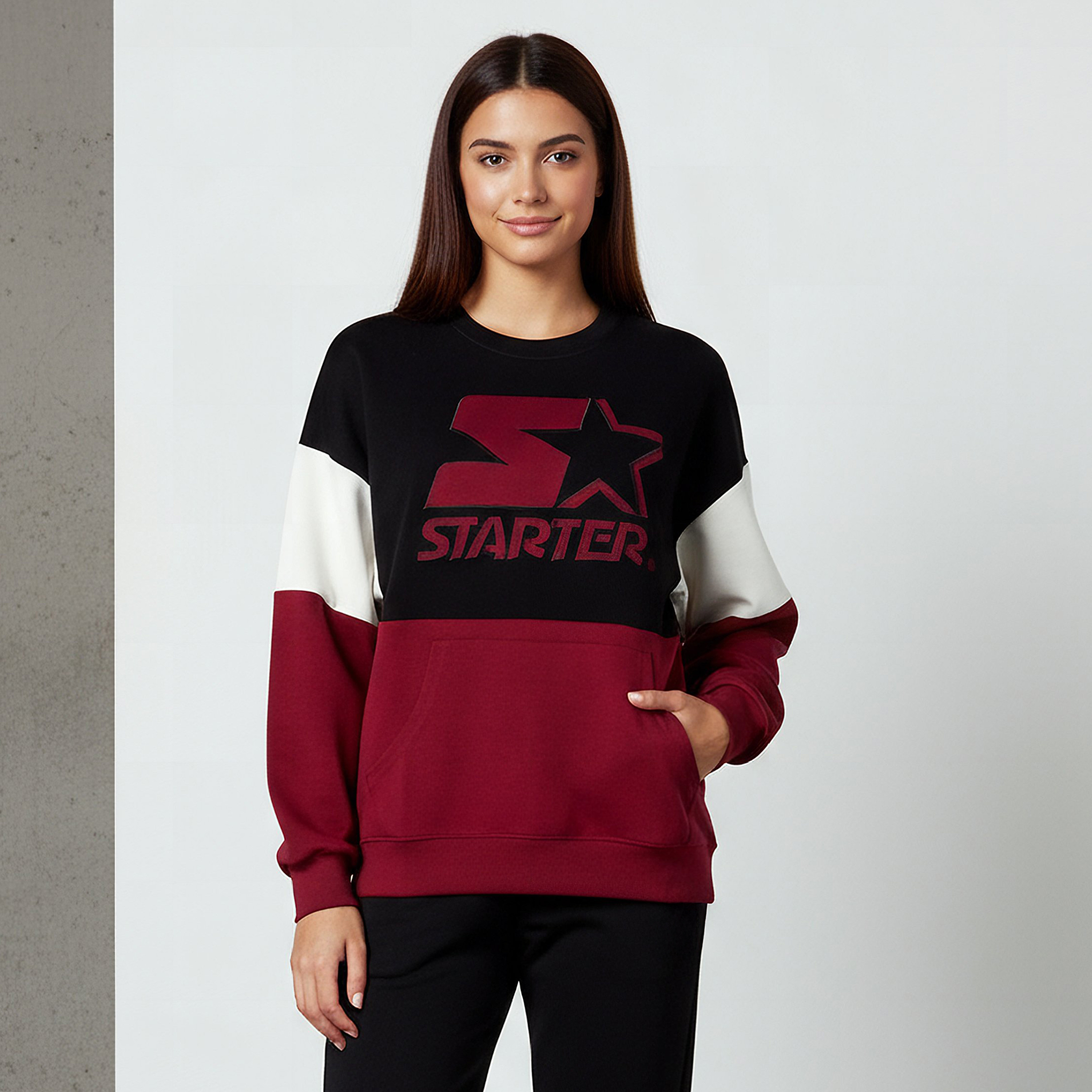 Oversized Sweatshirt with Starter Embroidery-women-winterwear-hoodiesandsweatshirts-sweatshirts-image-2