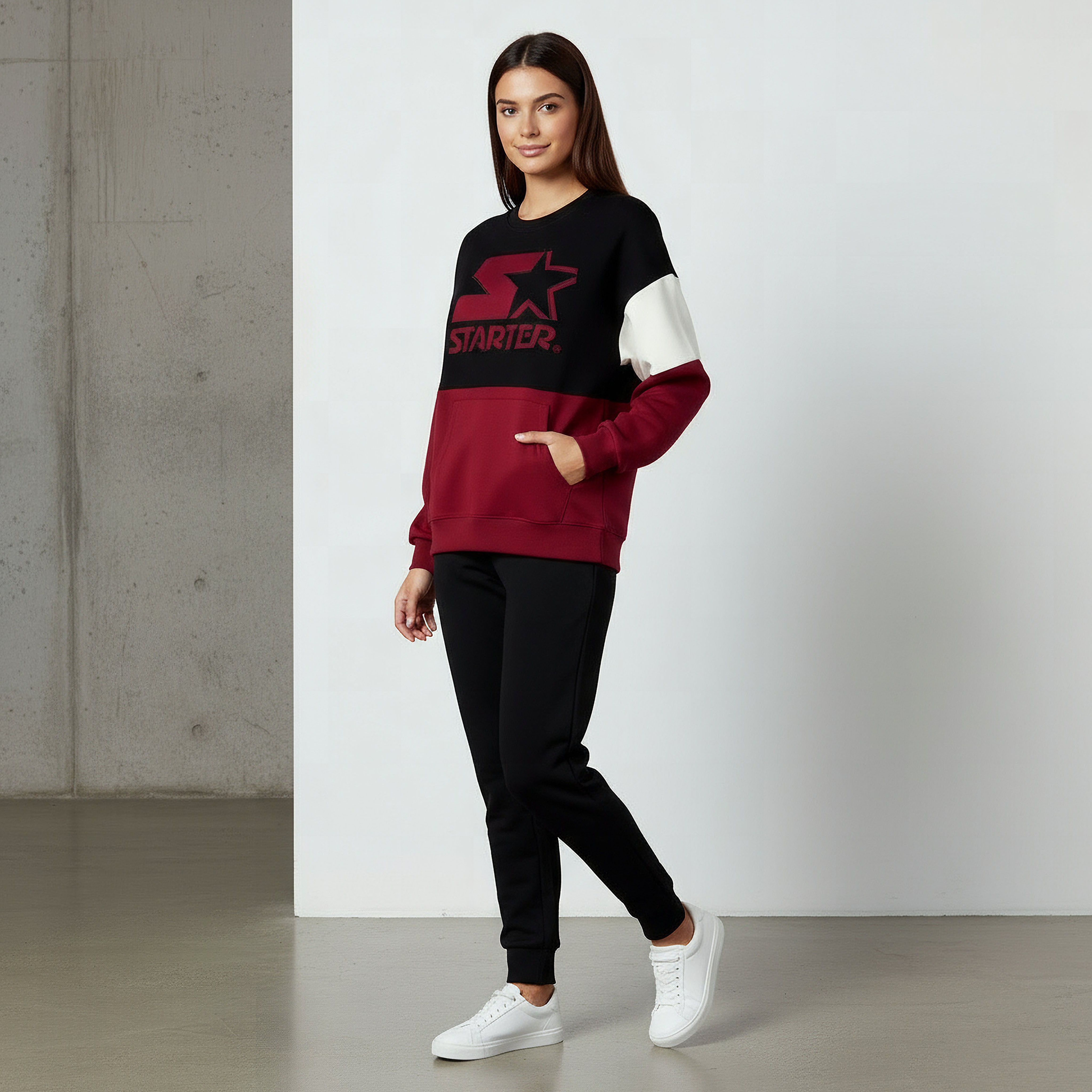 Oversized Sweatshirt with Starter Embroidery-women-winterwear-hoodiesandsweatshirts-sweatshirts-image-3