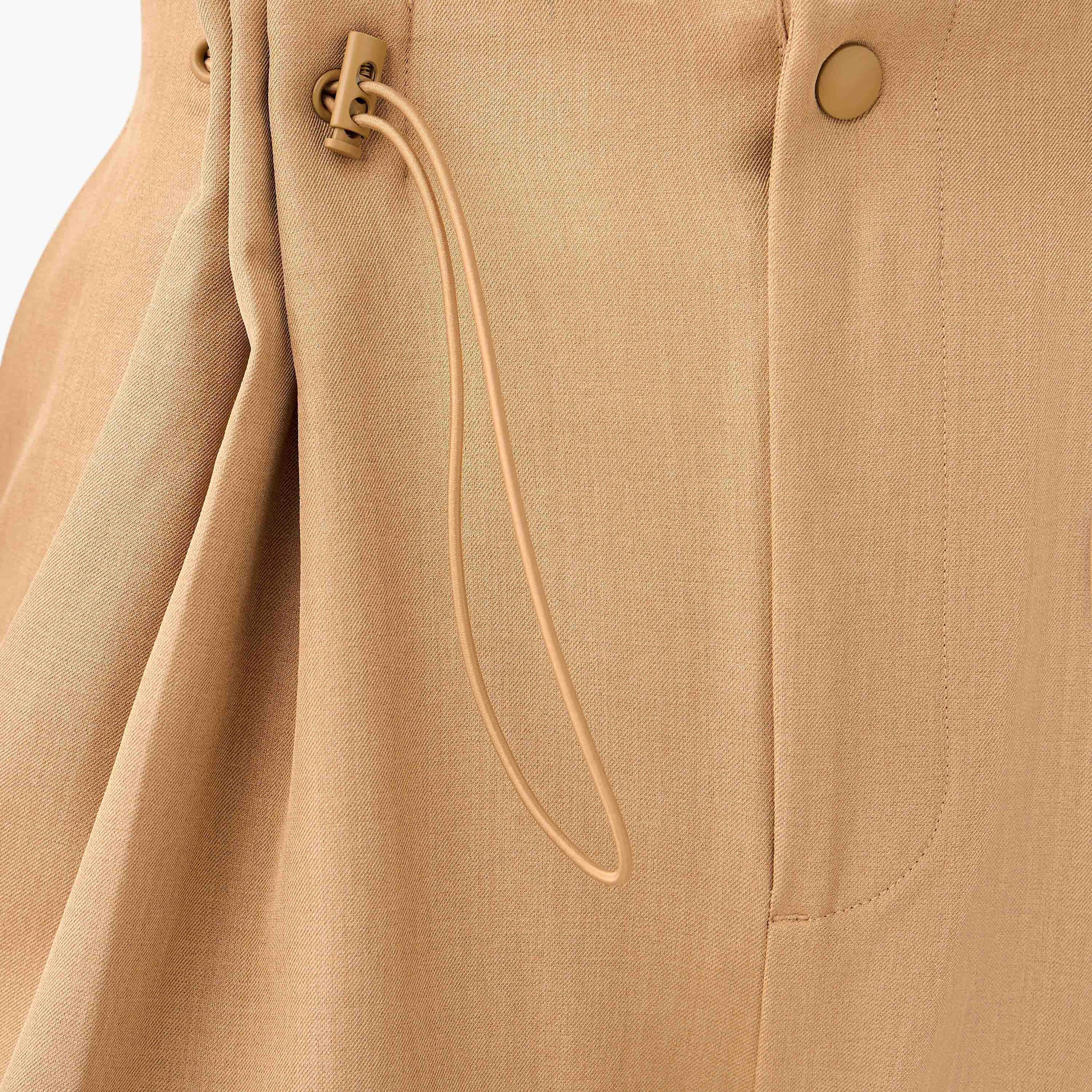 Buttoned Waist Pleated Wide Leg Pants-women-clothing-coordsets-image-6