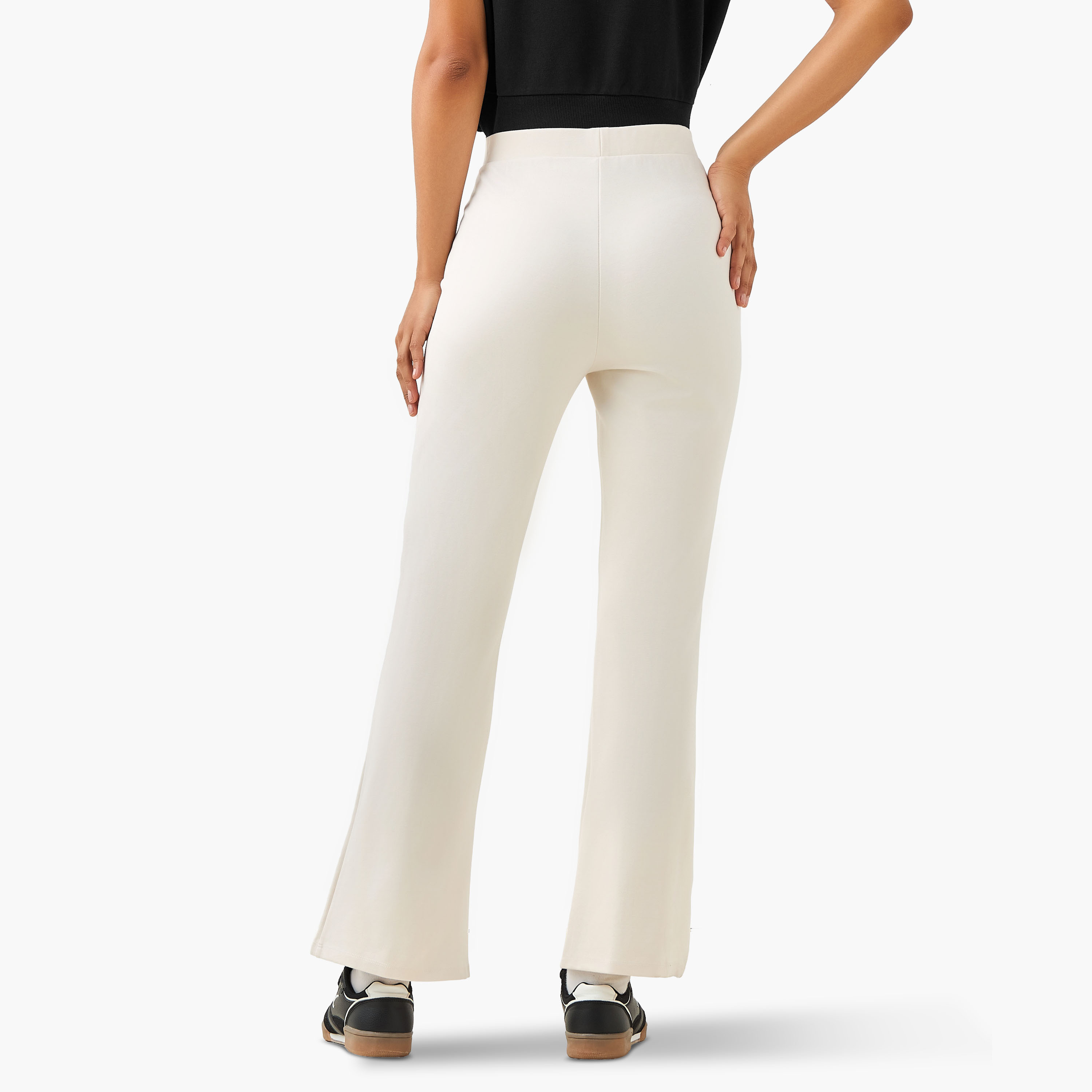 Flared Leggings Panel Detail-women-clothing-bottoms-leggings-image-3