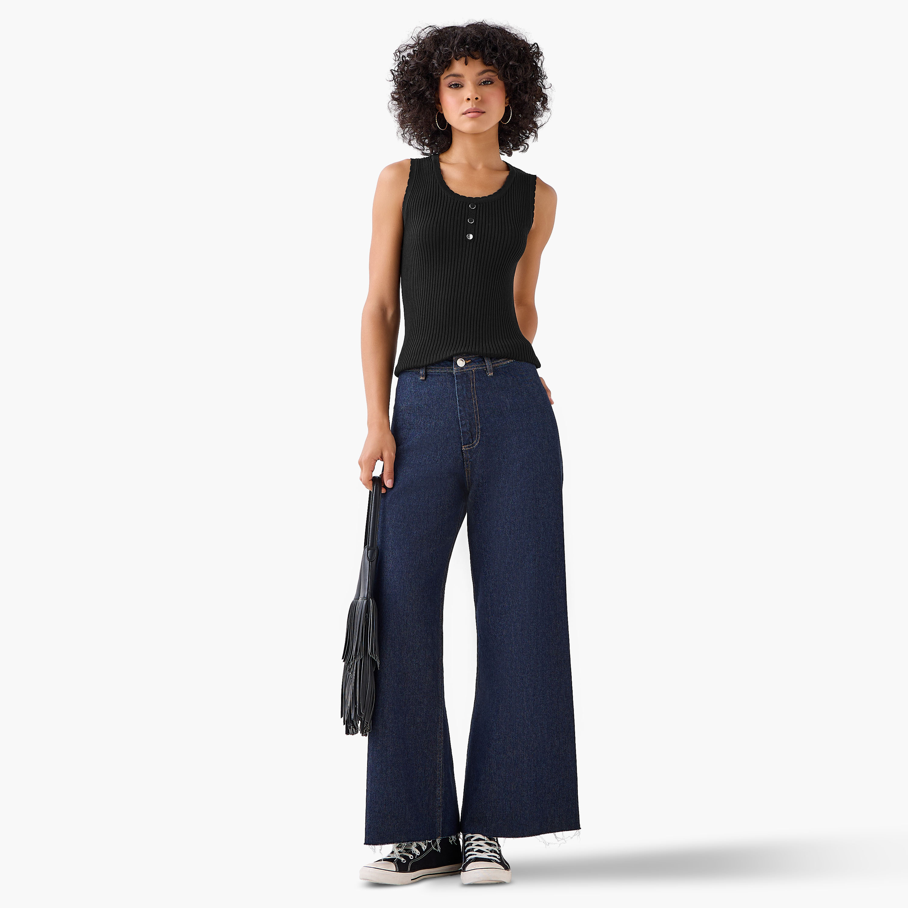 بلوزة تانك بتفاصيل مضلعة-women-clothing-tshirts-image-2