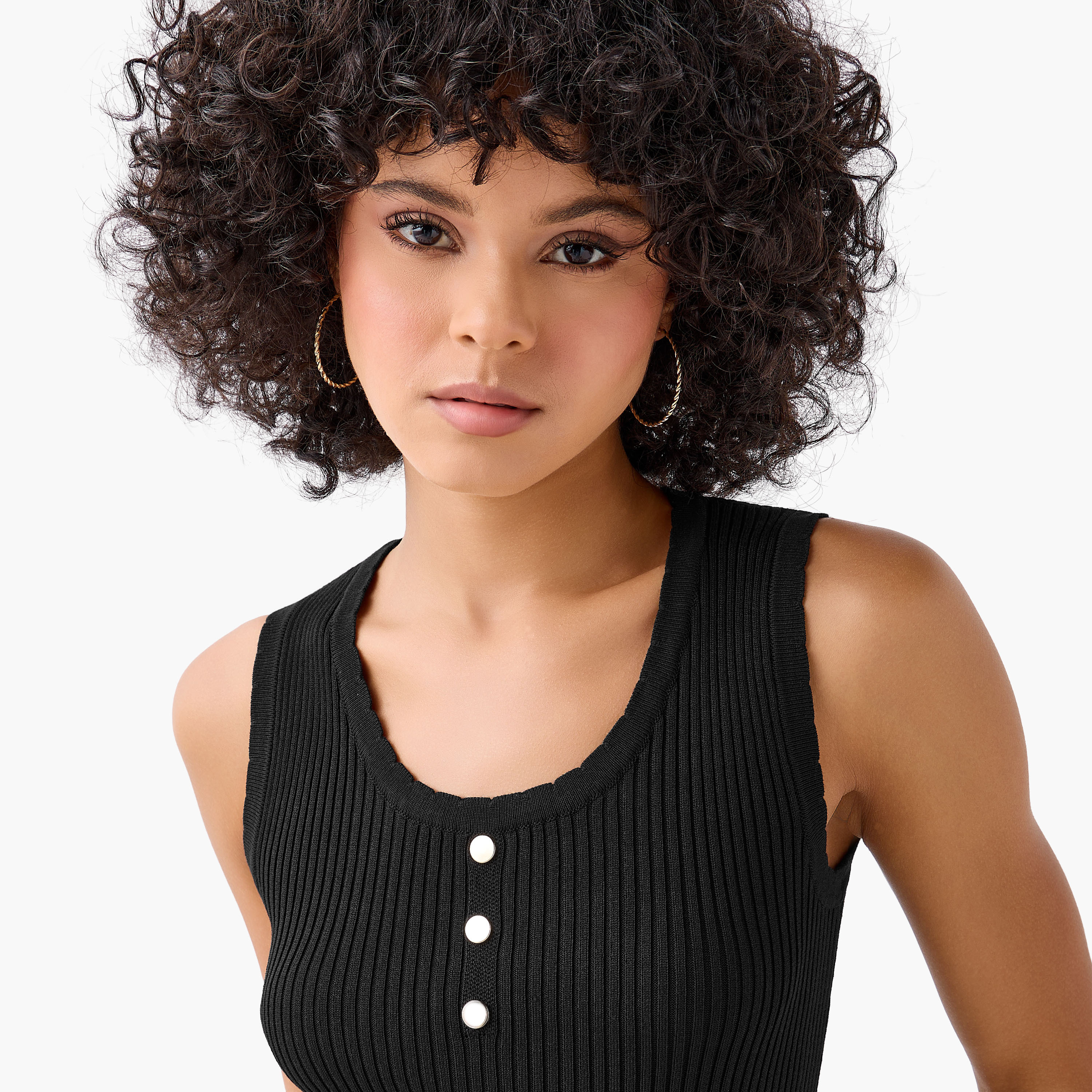 بلوزة تانك بتفاصيل مضلعة-women-clothing-tshirts-image-4
