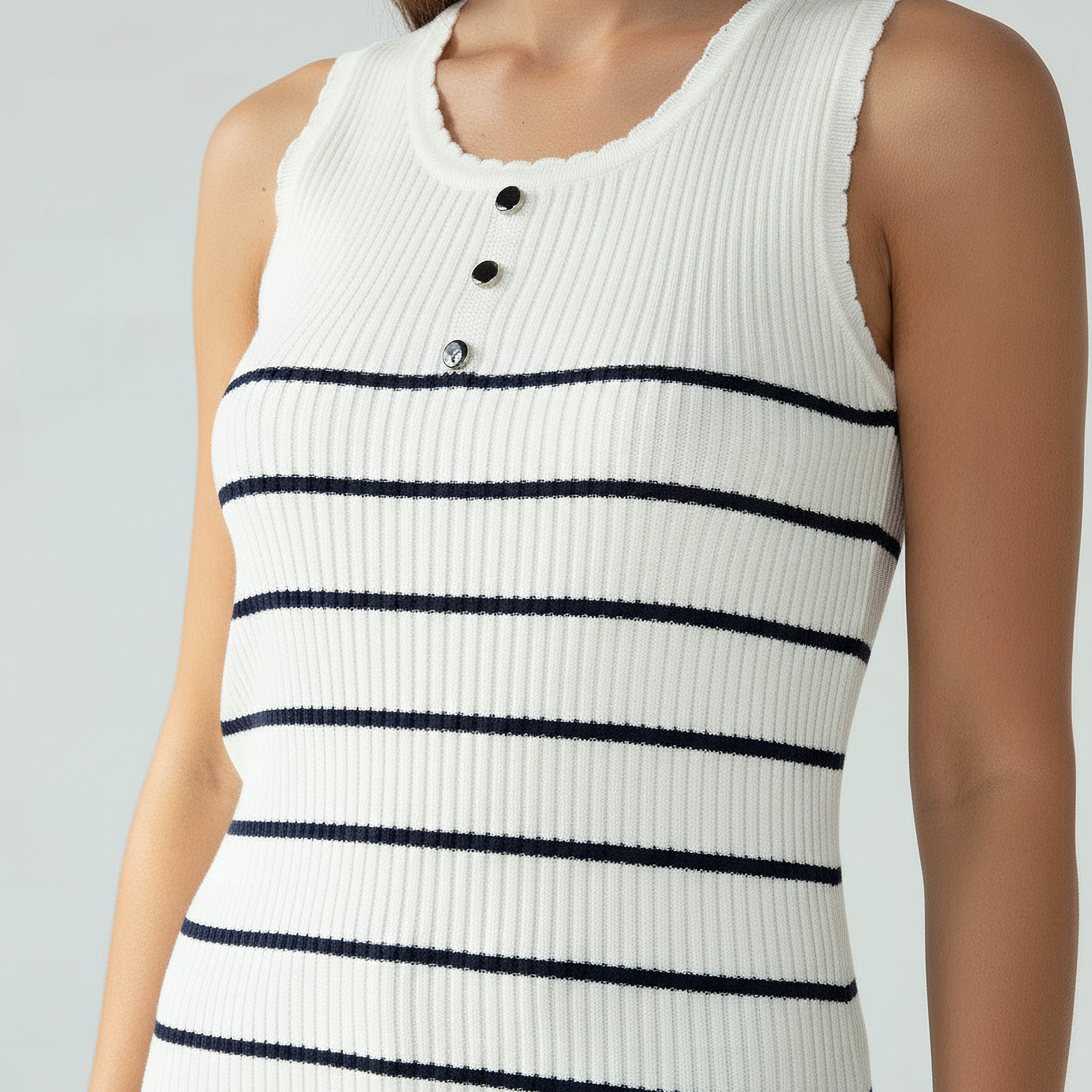 Striped Tank Top with Ribbed Detail-women-clothing-tshirts-image-4