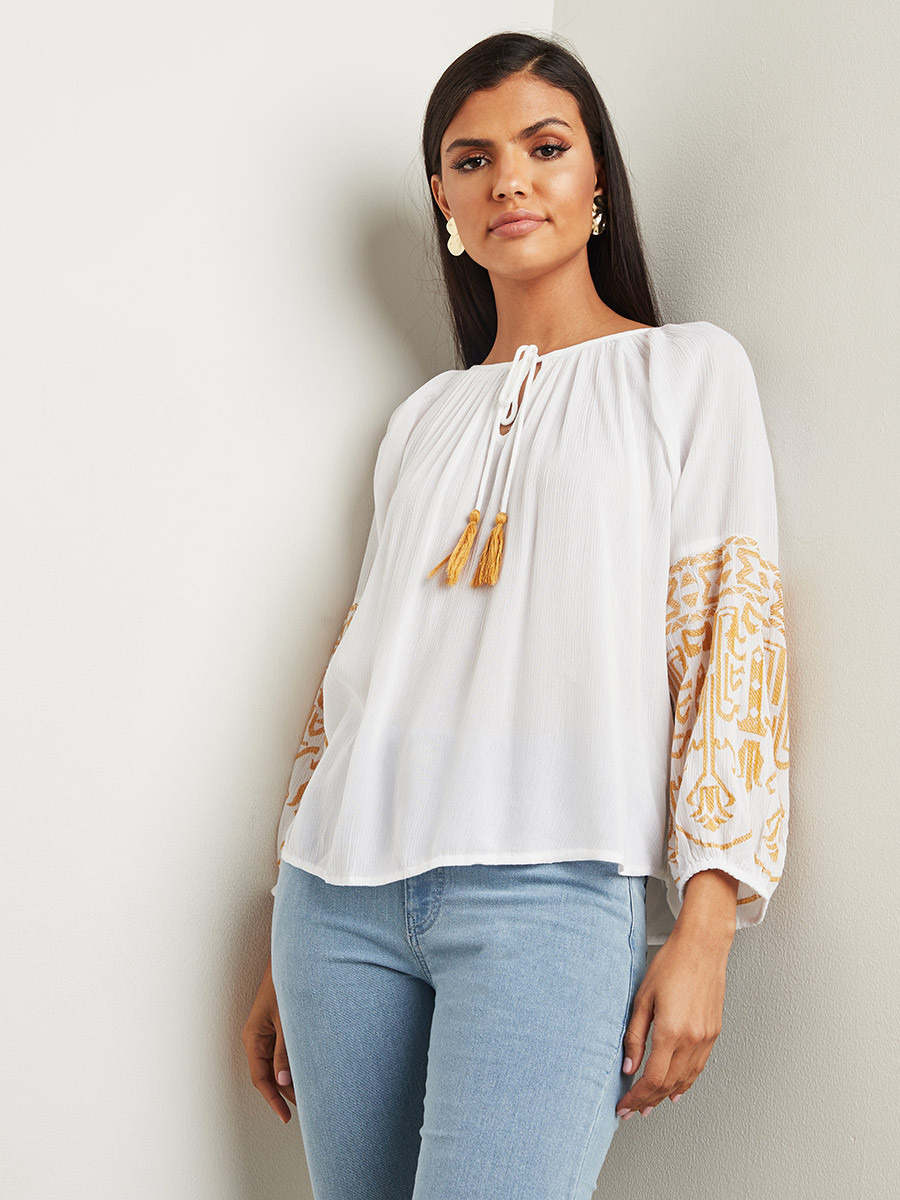 بلوزة بتفاصيل مطرزة-women-clothing-shirtsandblouses-blouses-image-3