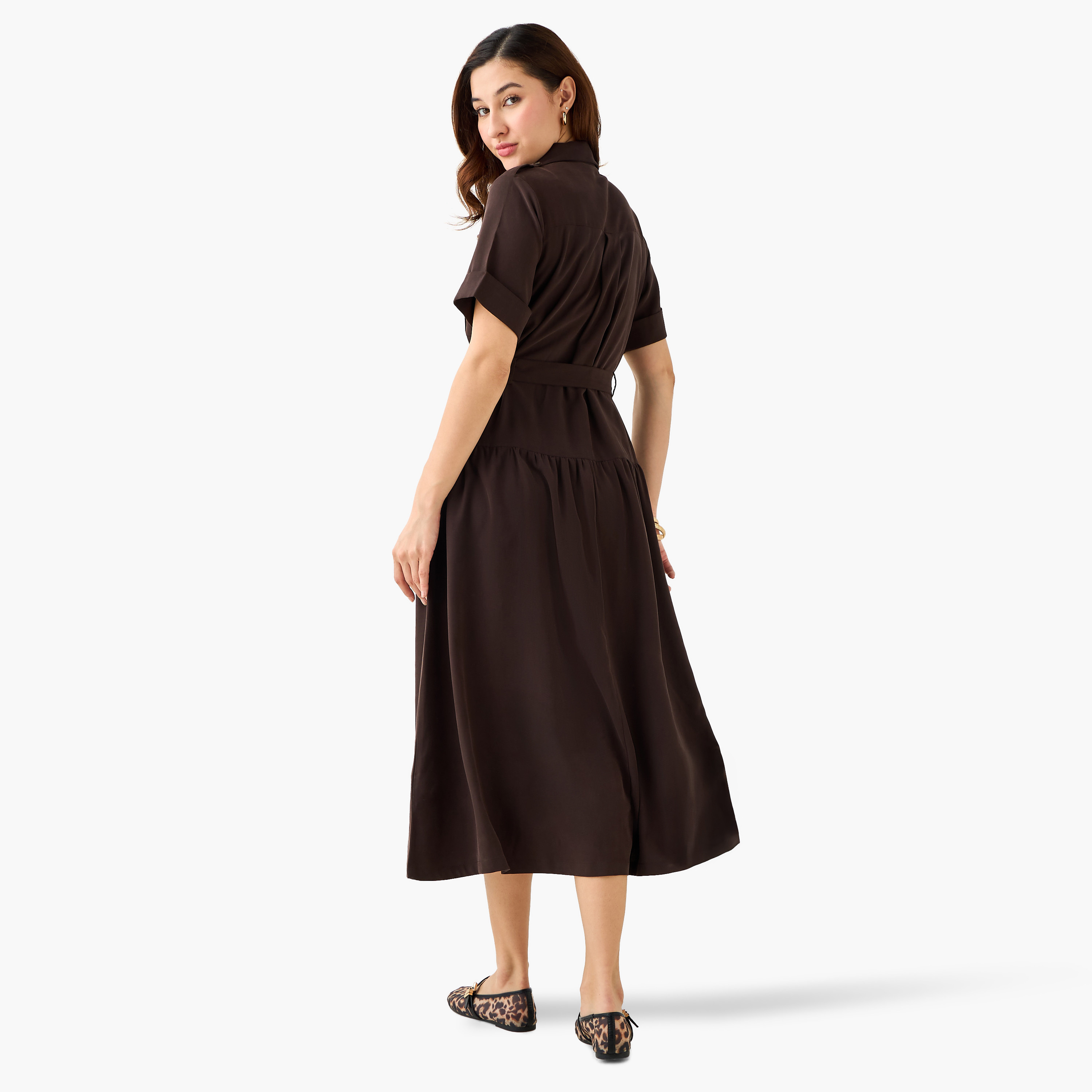 Shirt Midi Dress with Belt-women-clothing-dresses-image-6