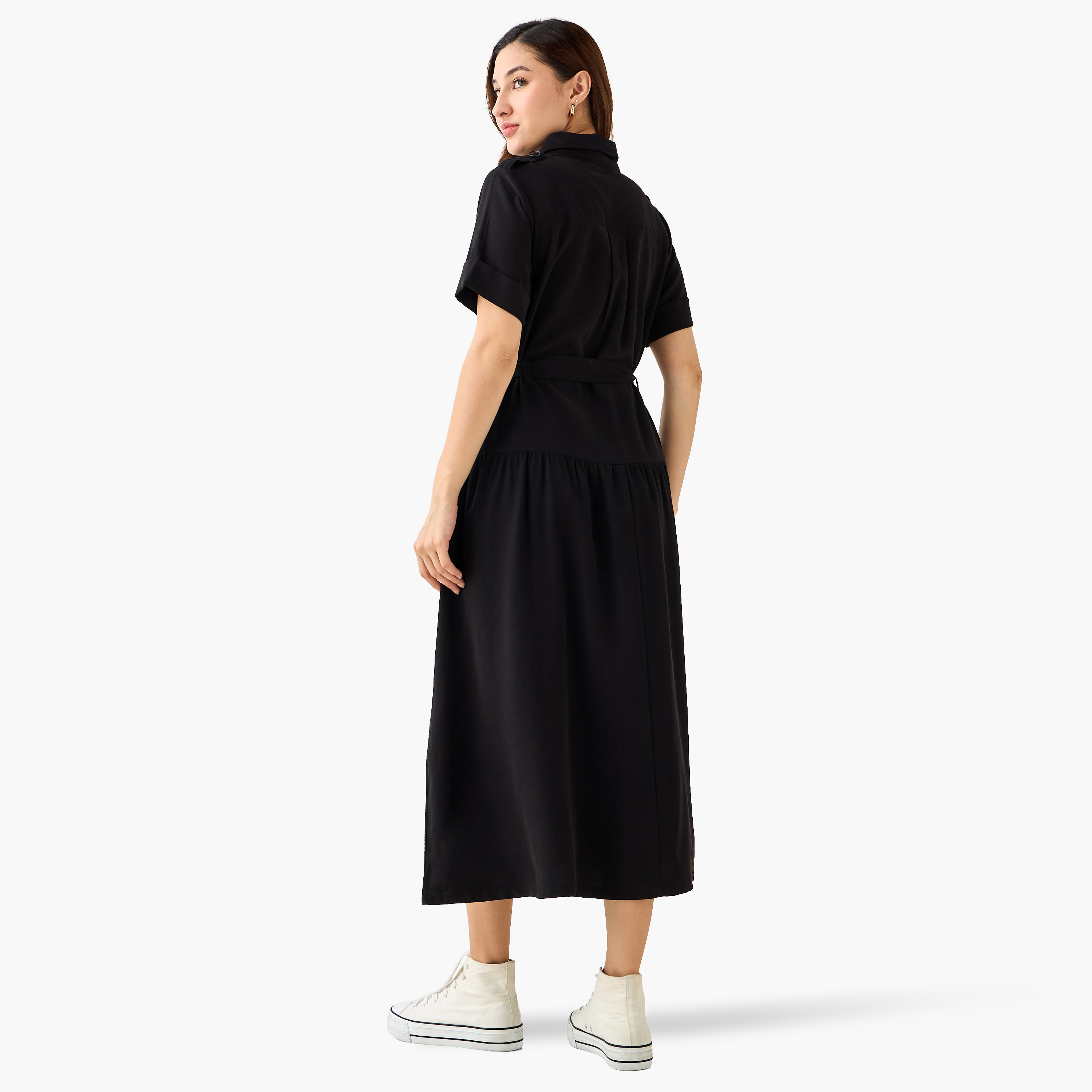 Shirt Midi Dress with Belt-women-clothing-dresses-image-6