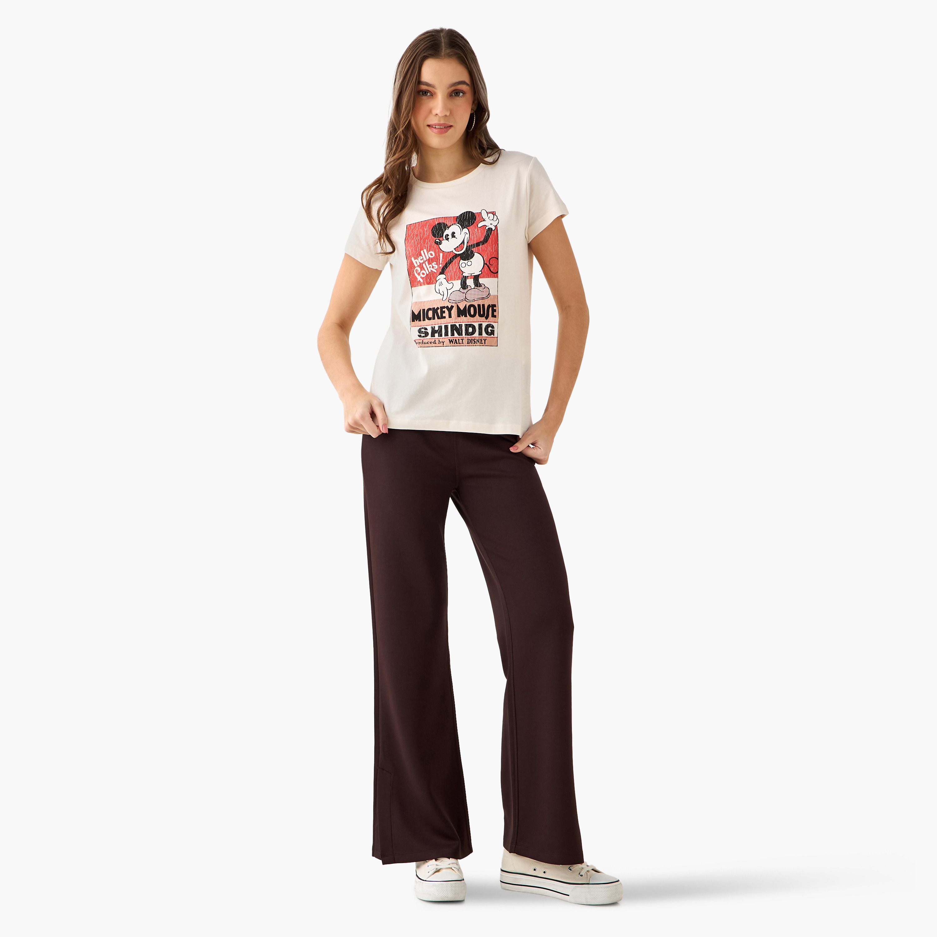 High-Waist Full-Length Flared Pants with Slit Detail-women-clothing-bottoms-leggings-image-3