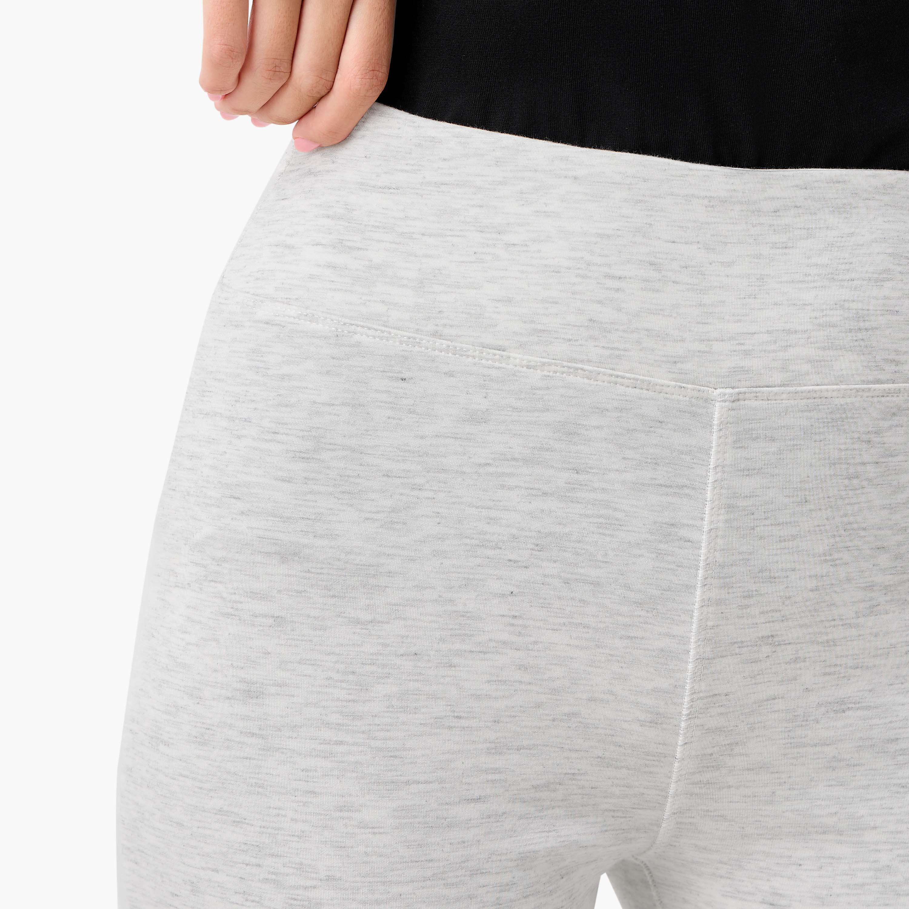 High-Waist Full-Length Flared Pants with Slit Detail-women-clothing-bottoms-leggings-image-5