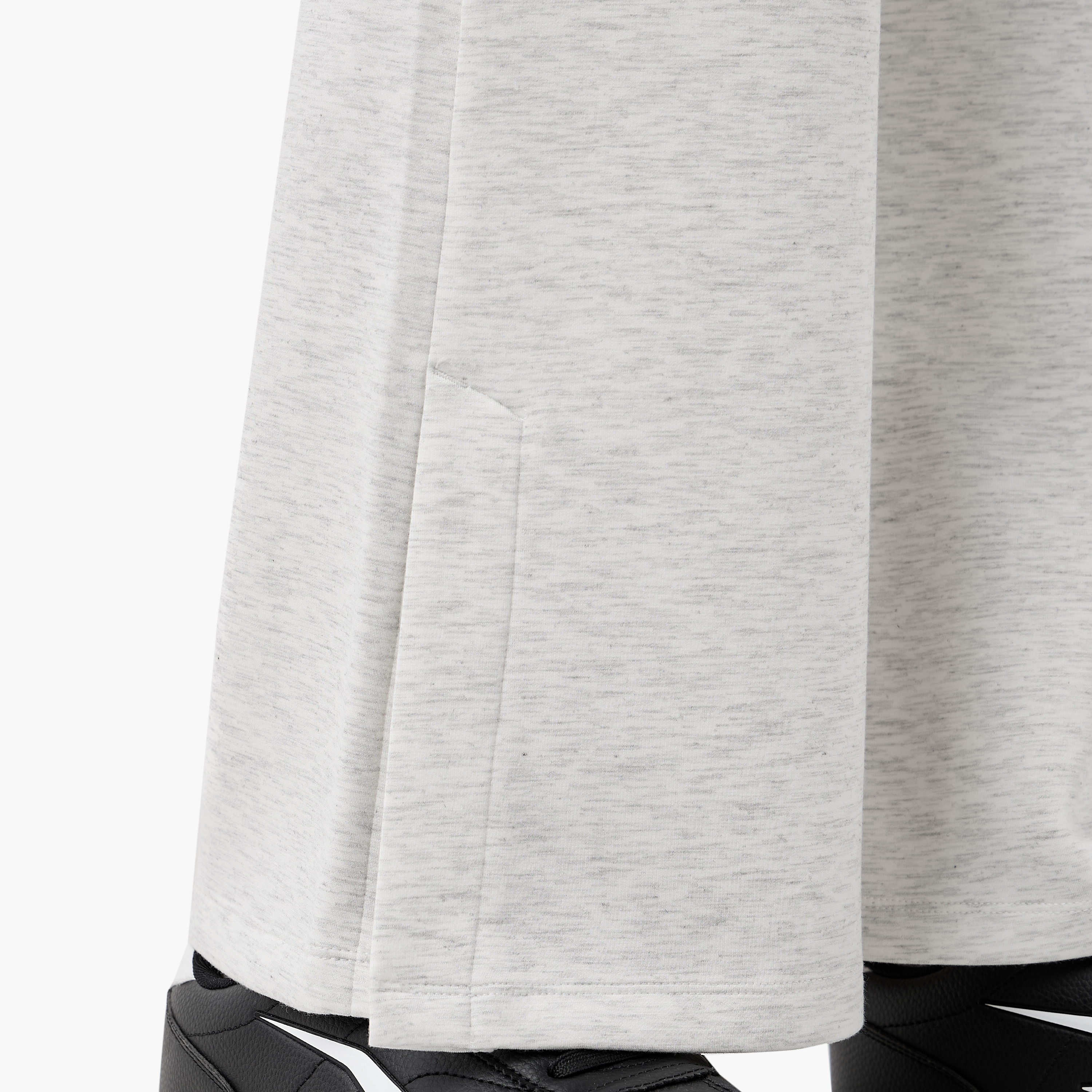 High-Waist Full-Length Flared Pants with Slit Detail-women-clothing-bottoms-leggings-image-6