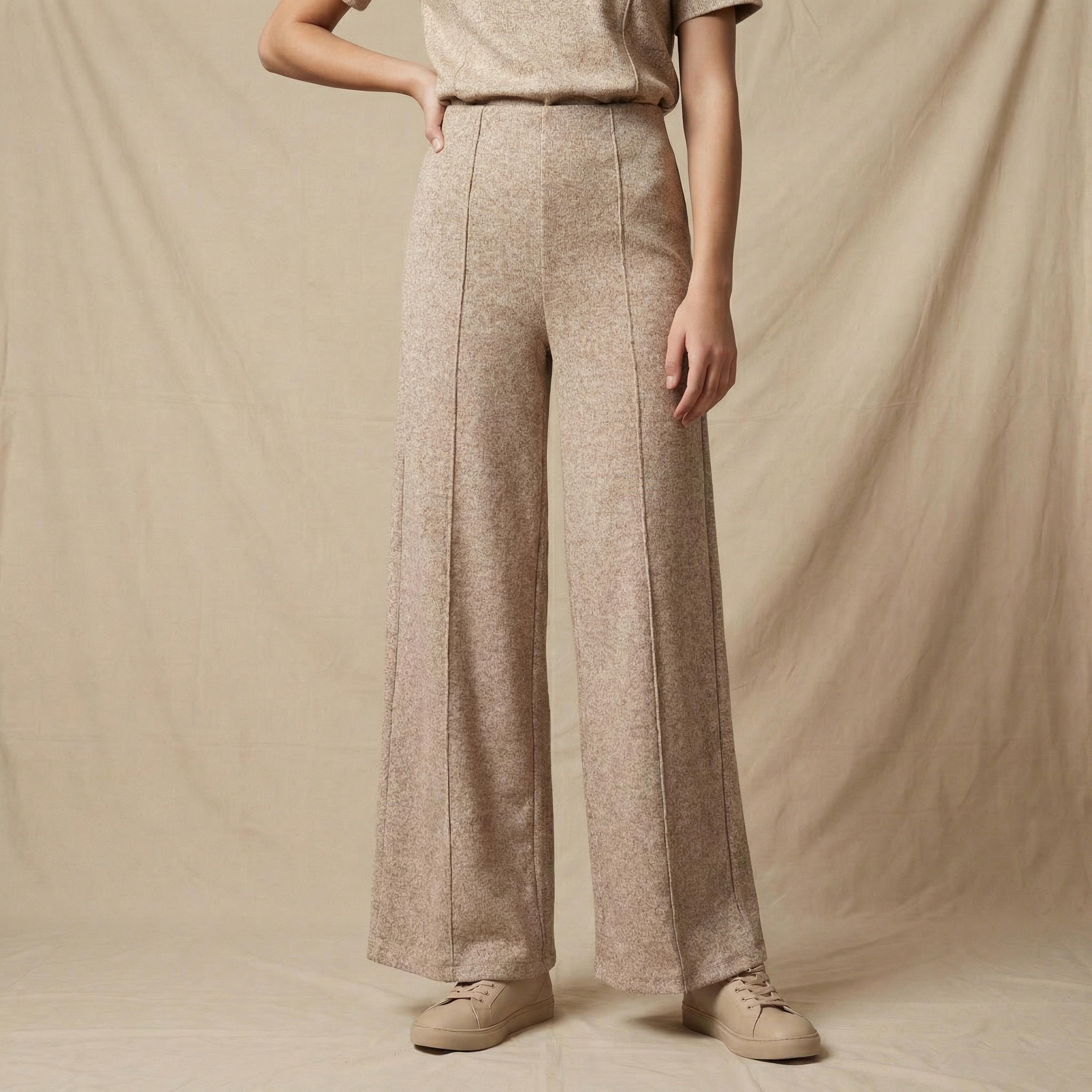Wide Leg Mid-Rise Joggers Tipping Detail-women-clothing-bottoms-joggers-image-1