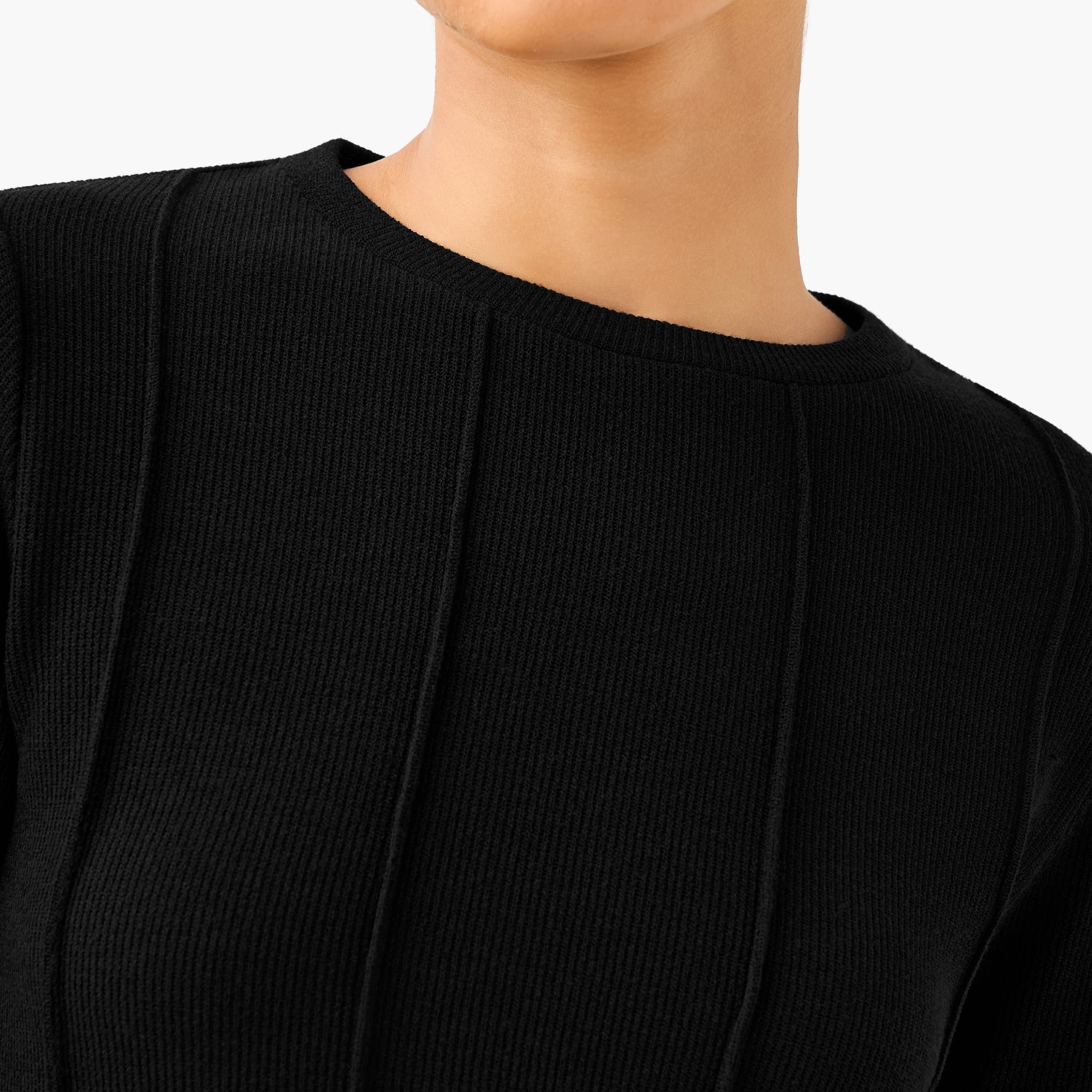 Regular Fit Textured T-shirt-women-clothing-tshirts-image-5