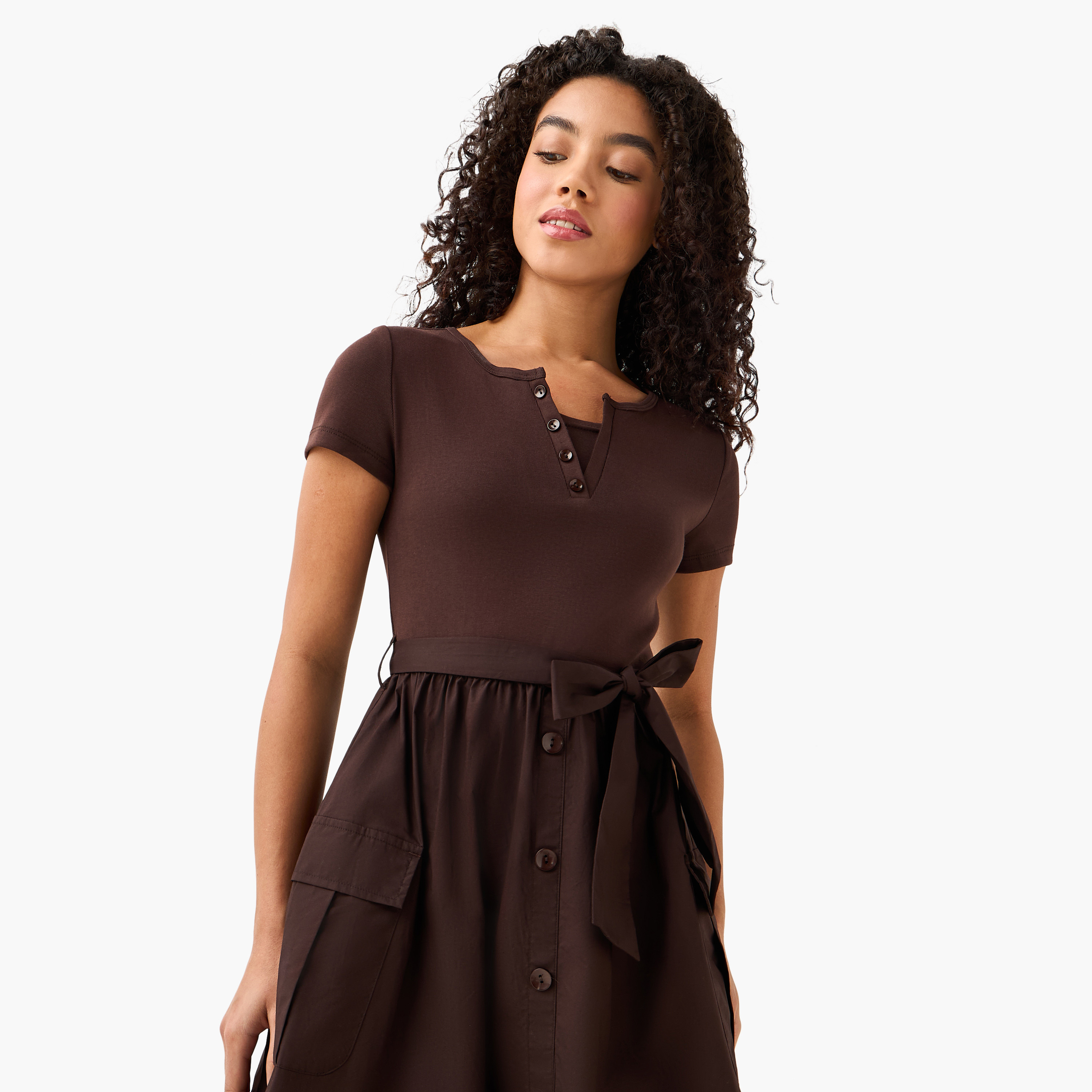 Midi Shirt Dress with Tie-Up Belt-women-clothing-dresses-image-6