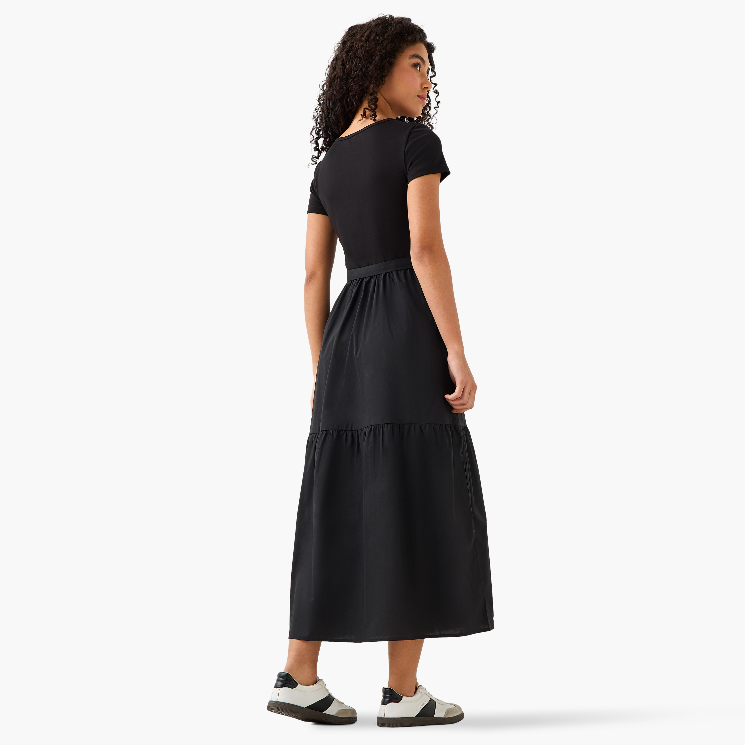 Midi Shirt Dress with Tie-Up Belt-women-clothing-dresses-image-5