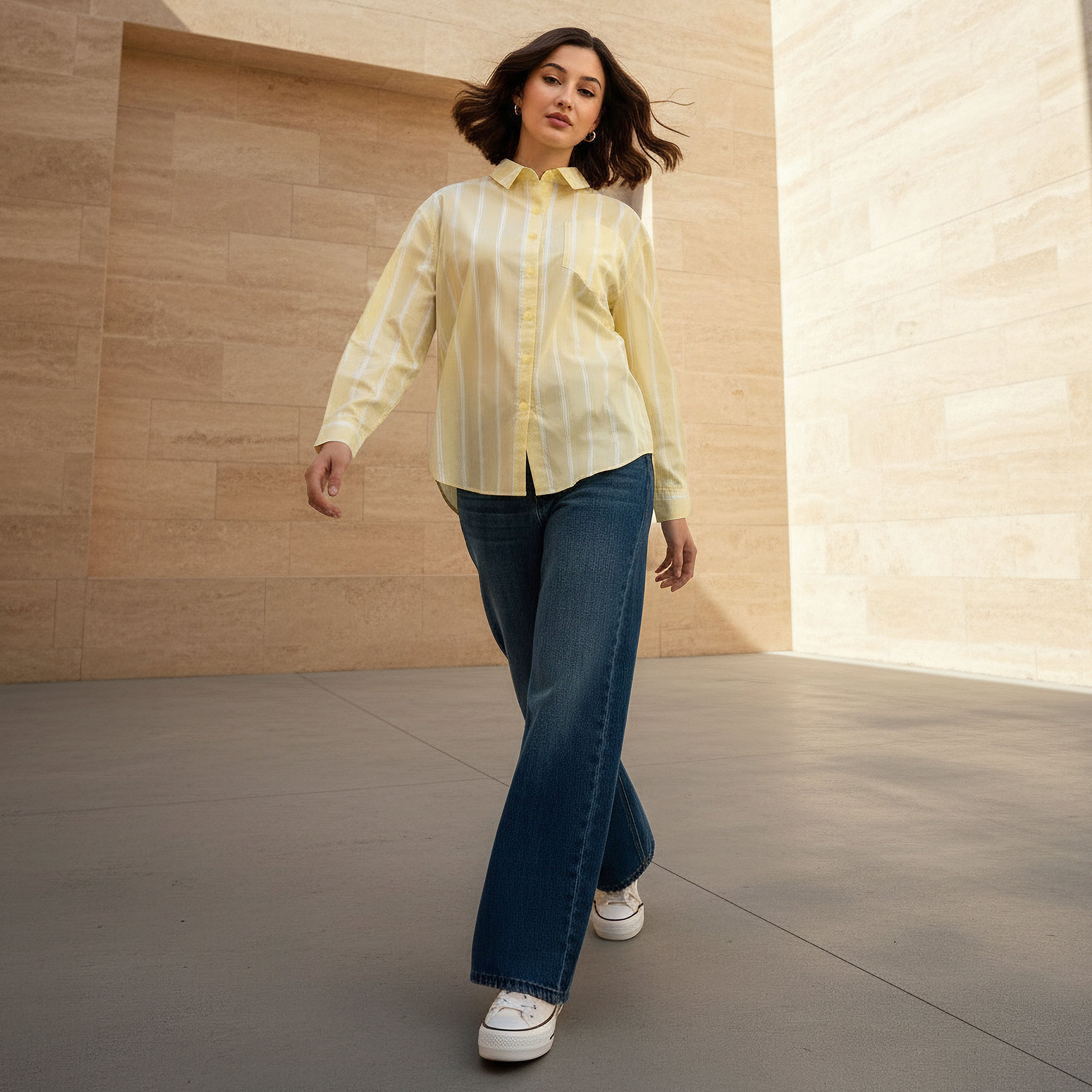 Oversized Cotton Shirt with Stripes-women-clothing-shirtsandblouses-shirts-image-4