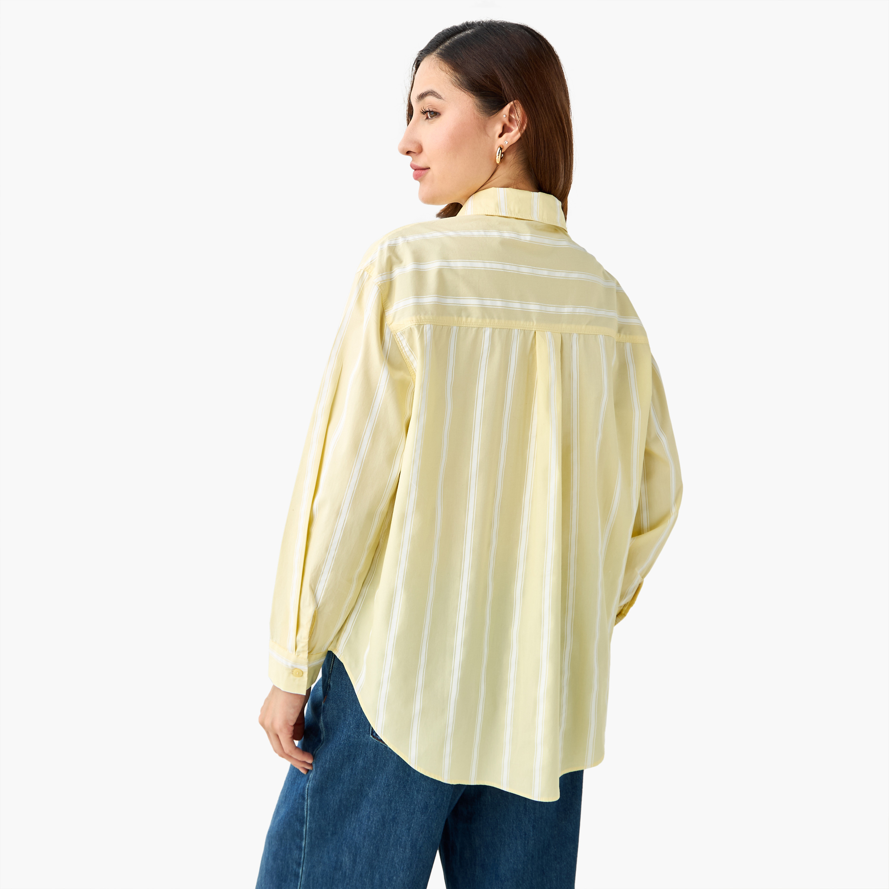 Oversized Cotton Shirt with Stripes-women-clothing-shirtsandblouses-shirts-image-5