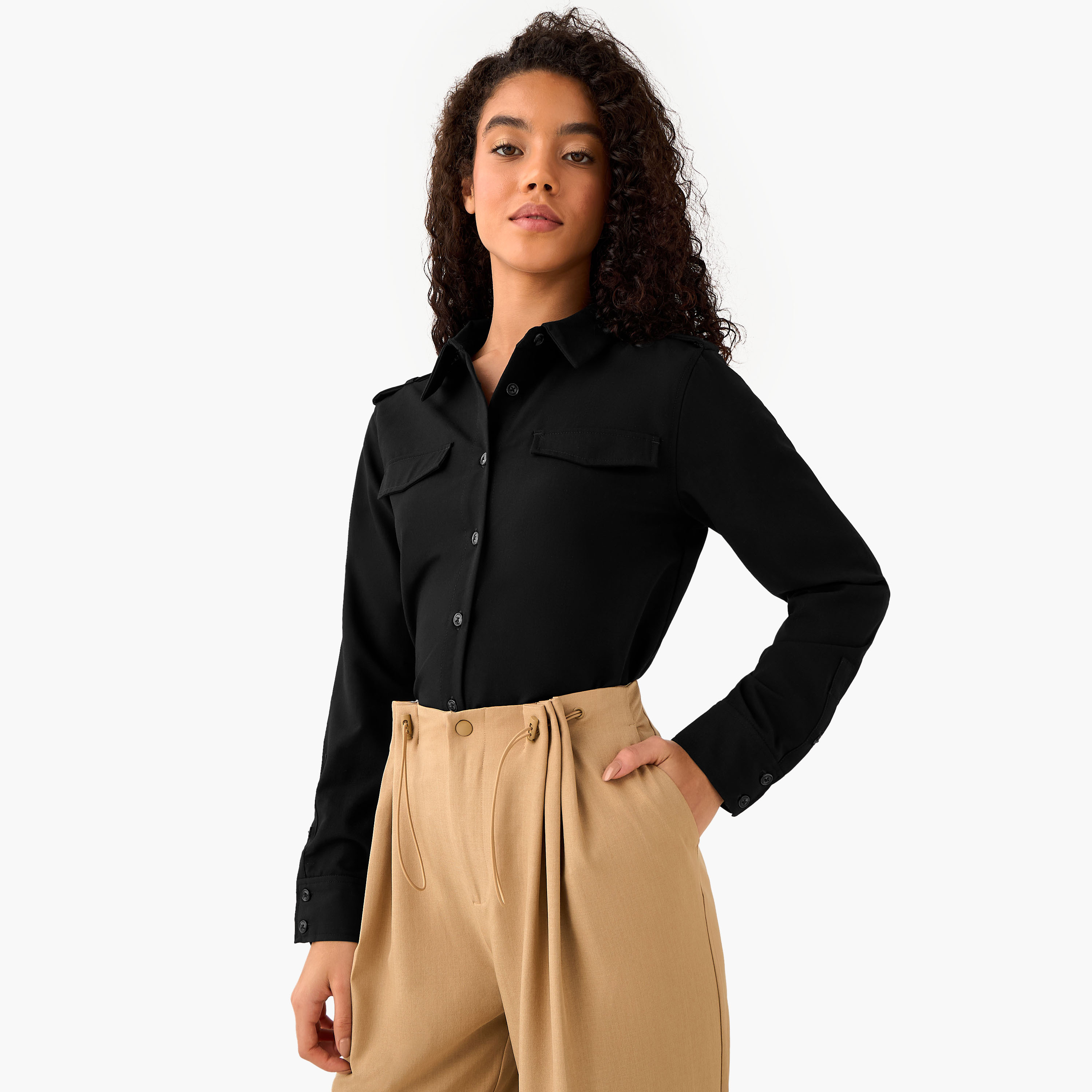 Shirt with Pocket Detail-women-clothing-shirtsandblouses-shirts-image-3