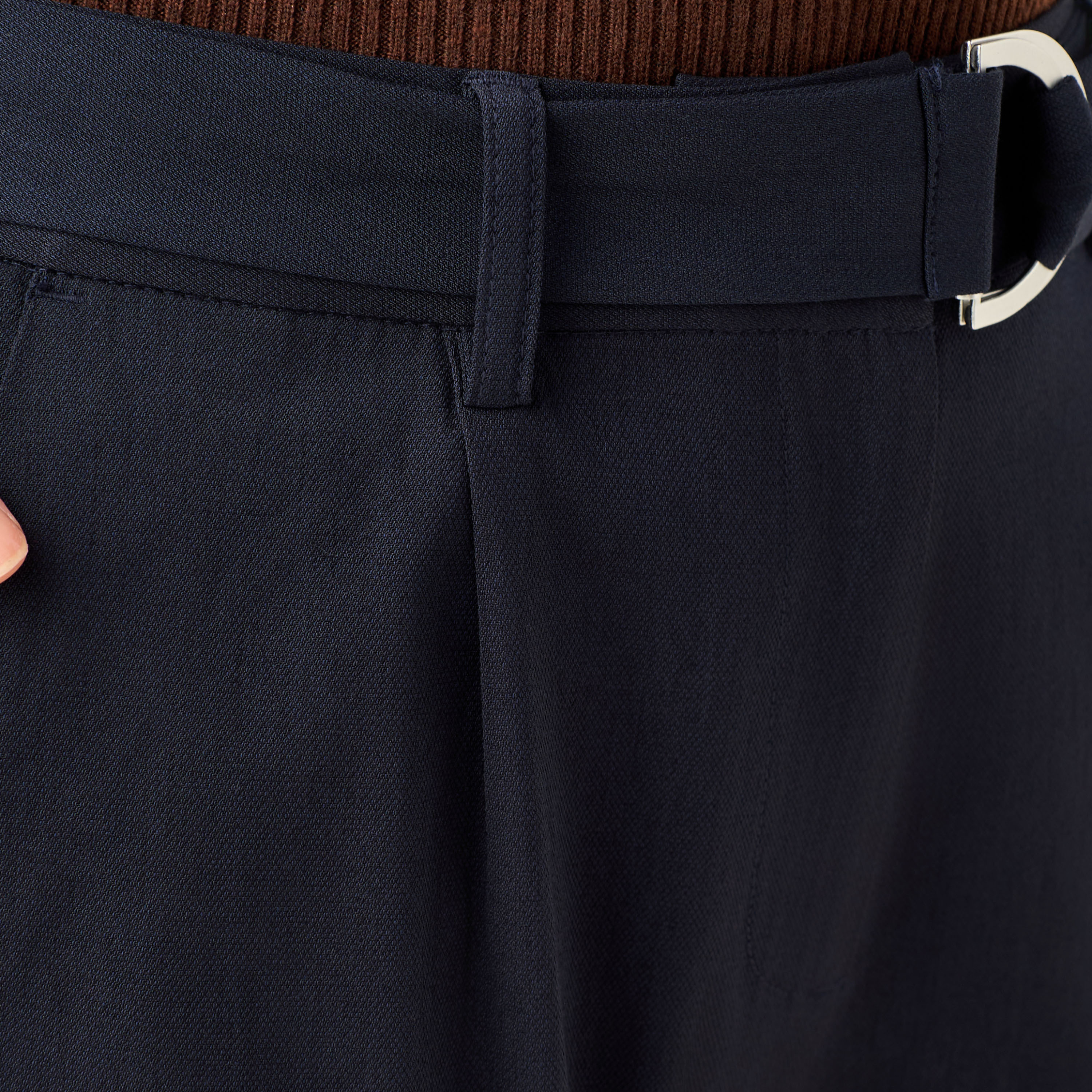 Wide Leg Mid-Rise Belted Pants-women-clothing-coordsets-image-2