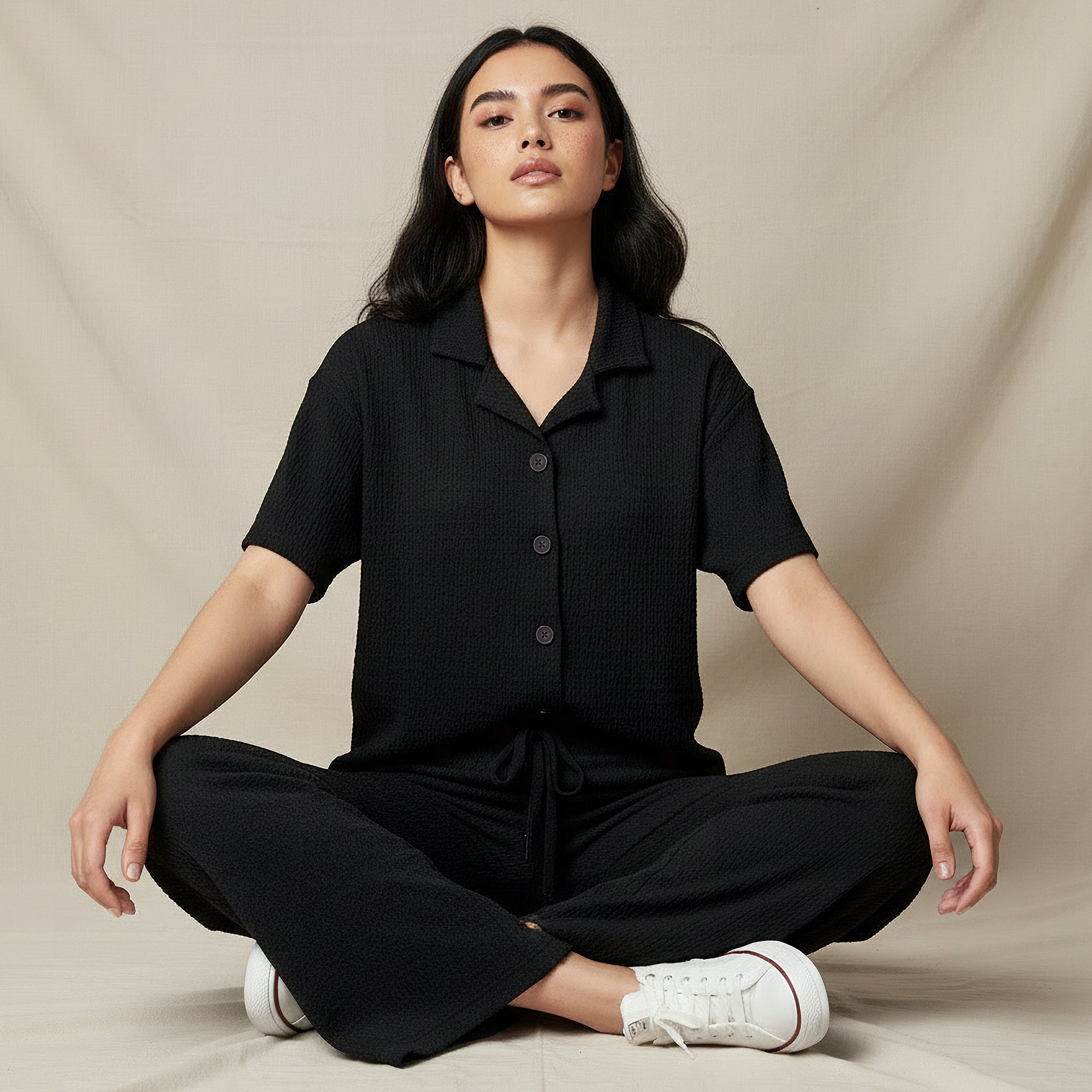 Regular Fit Shirt with Textured Detail-women-clothing-shirtsandblouses-shirts-image-7