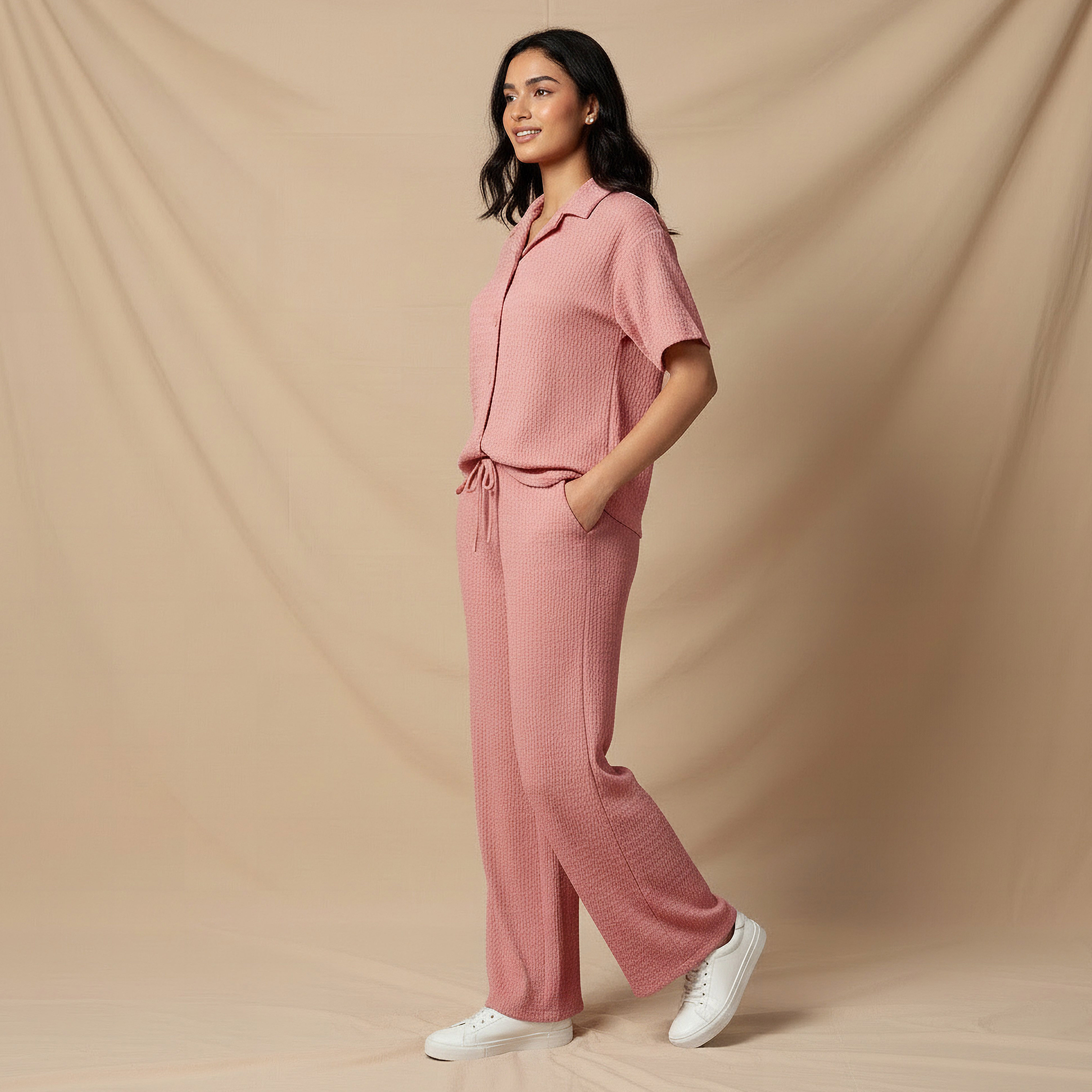 Regular Fit Shirt with Textured Detail-women-clothing-shirtsandblouses-shirts-image-2