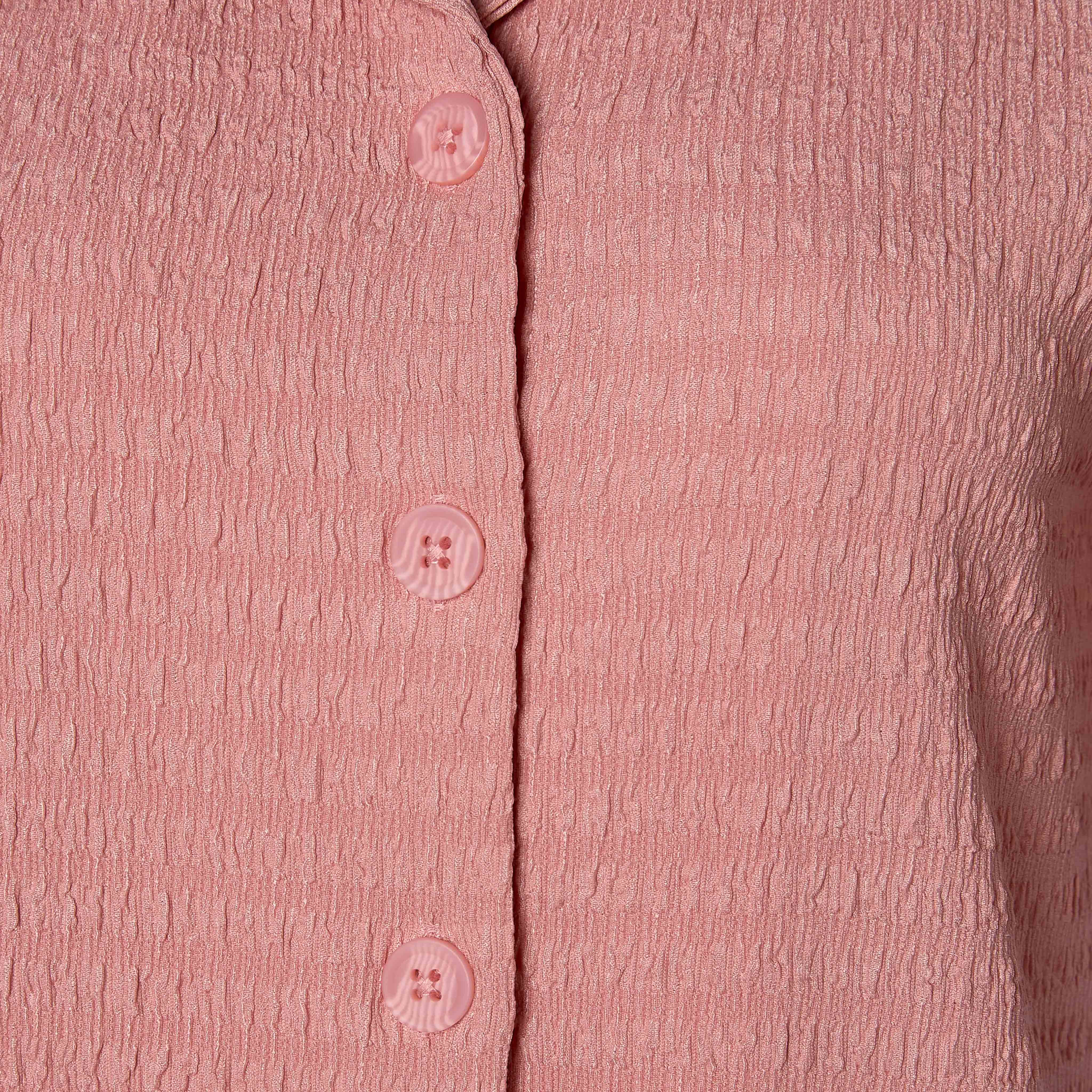 Regular Fit Shirt with Textured Detail-women-clothing-shirtsandblouses-shirts-image-4
