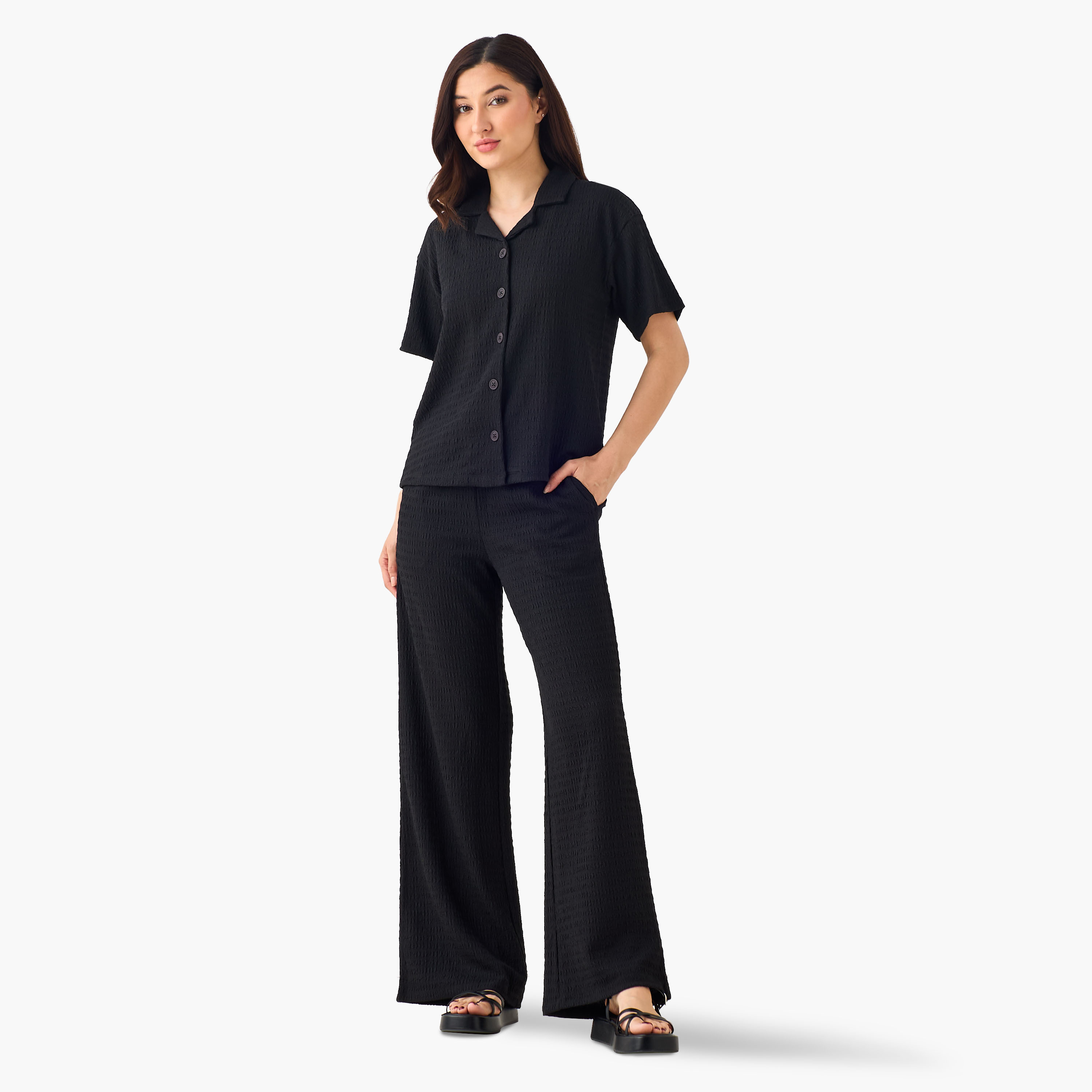 Mid-Rise Wide Leg Pants-women-clothing-coordsets-image-3