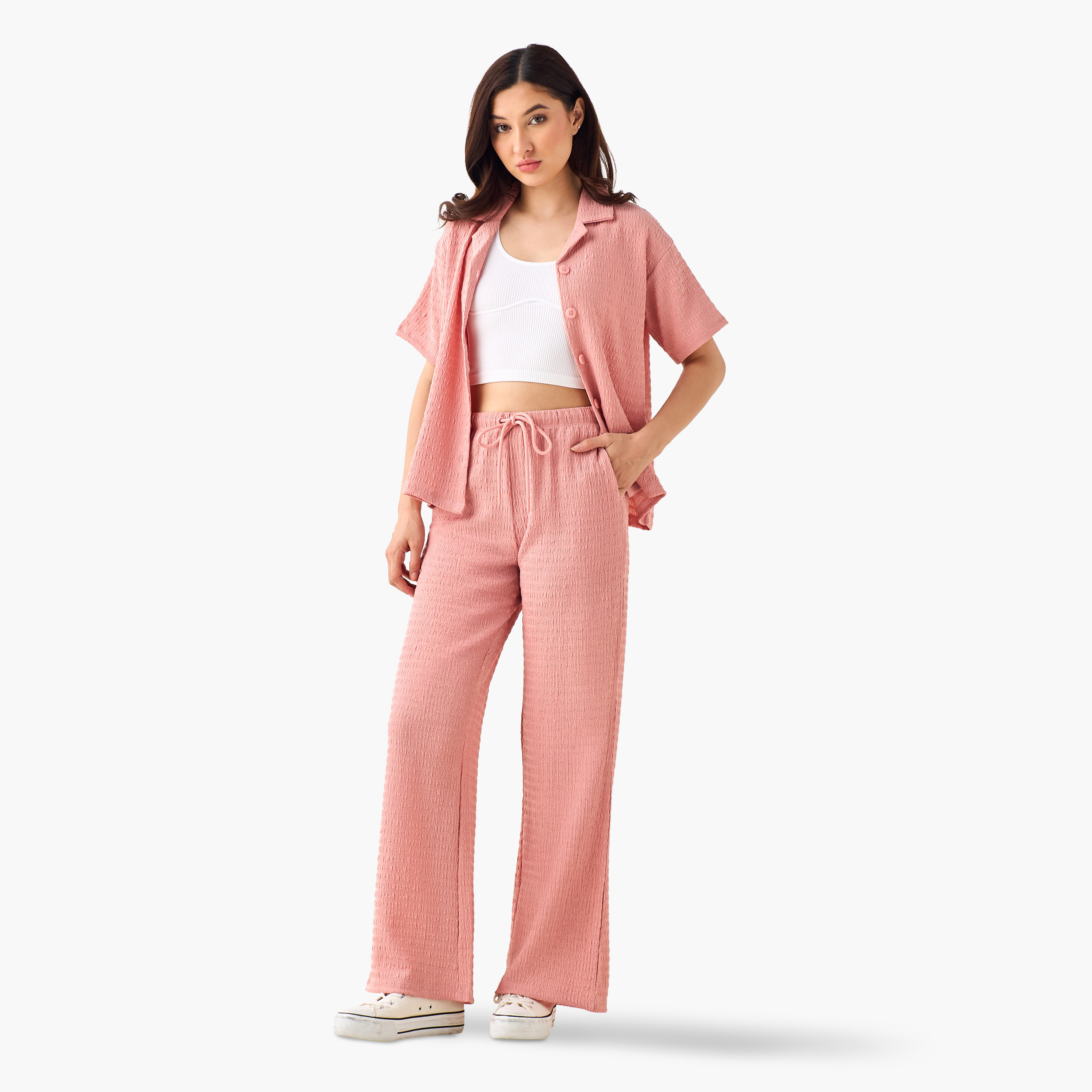 Mid-Rise Wide Leg Pants-women-clothing-coordsets-image-3