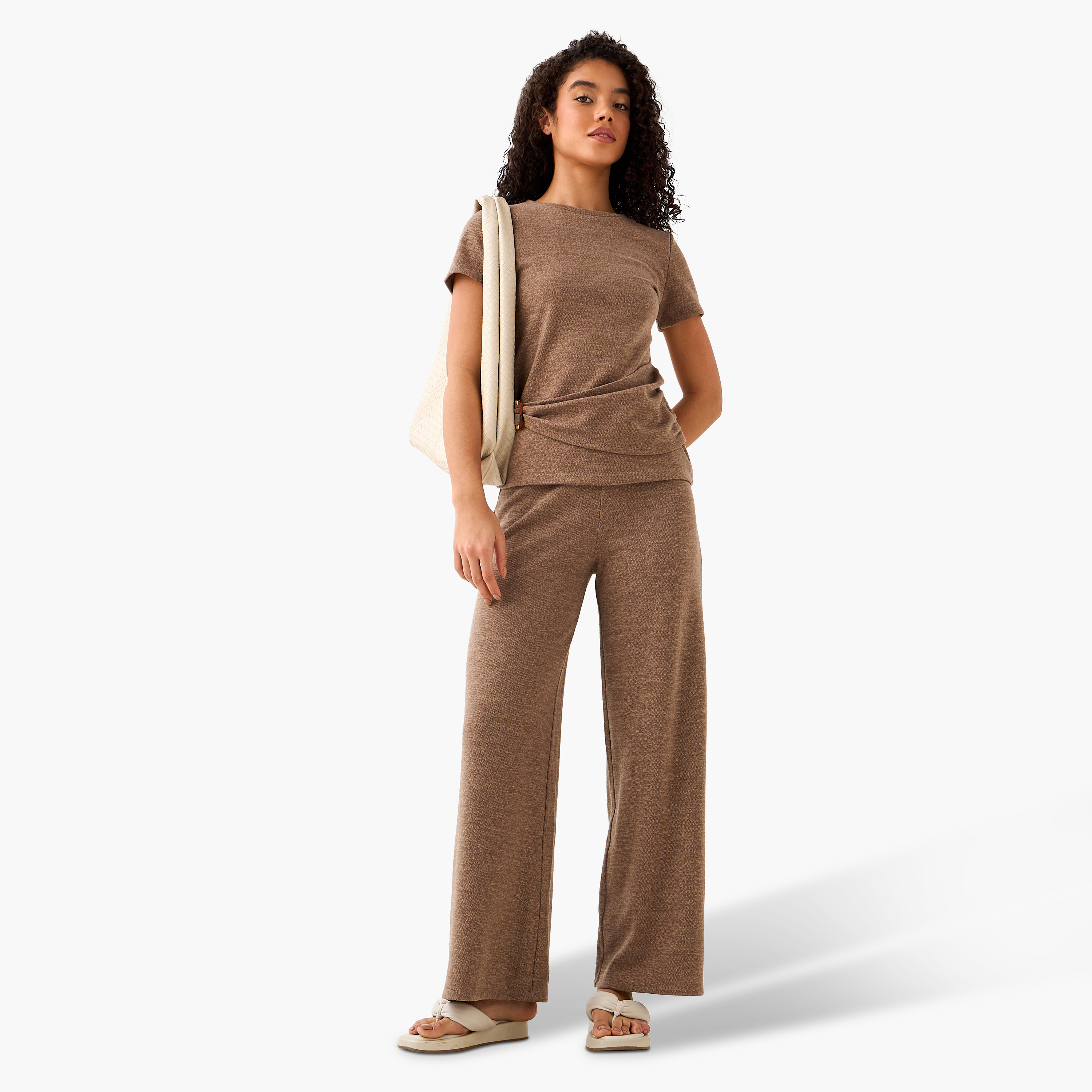 T-shirt with Ruched Accent-women-clothing-tshirts-image-3