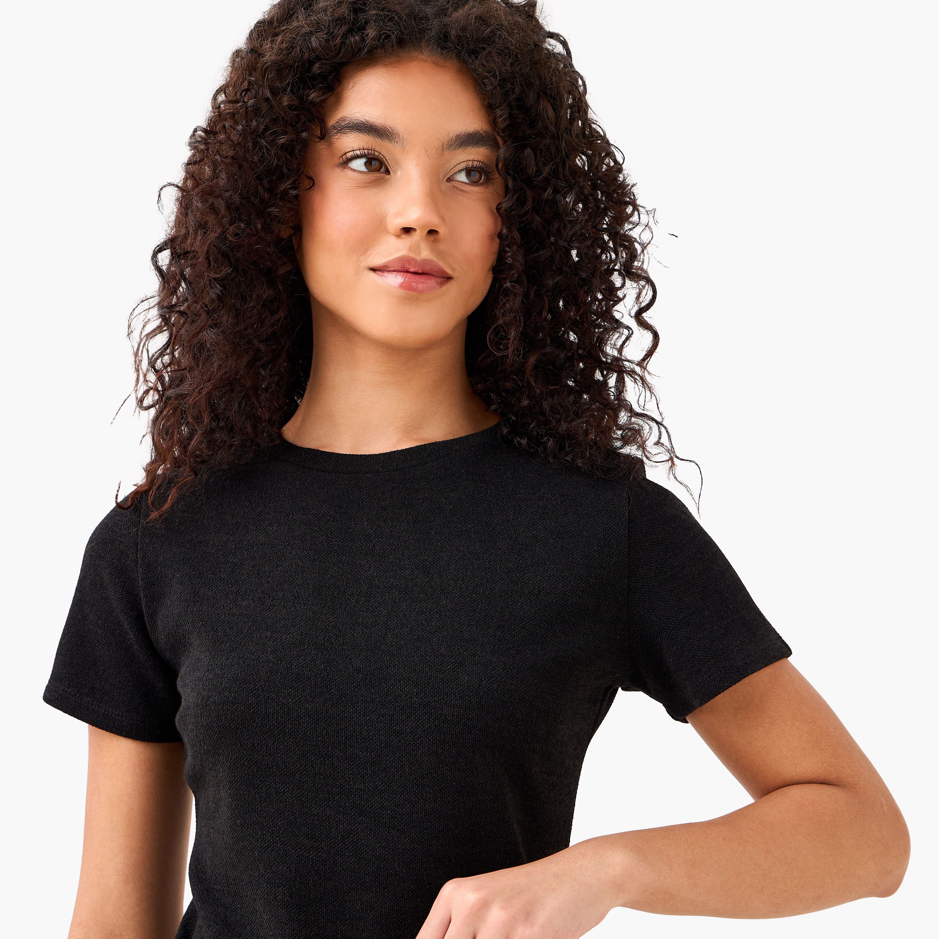T-shirt with Ruched Accent-women-clothing-coordsets-image-6