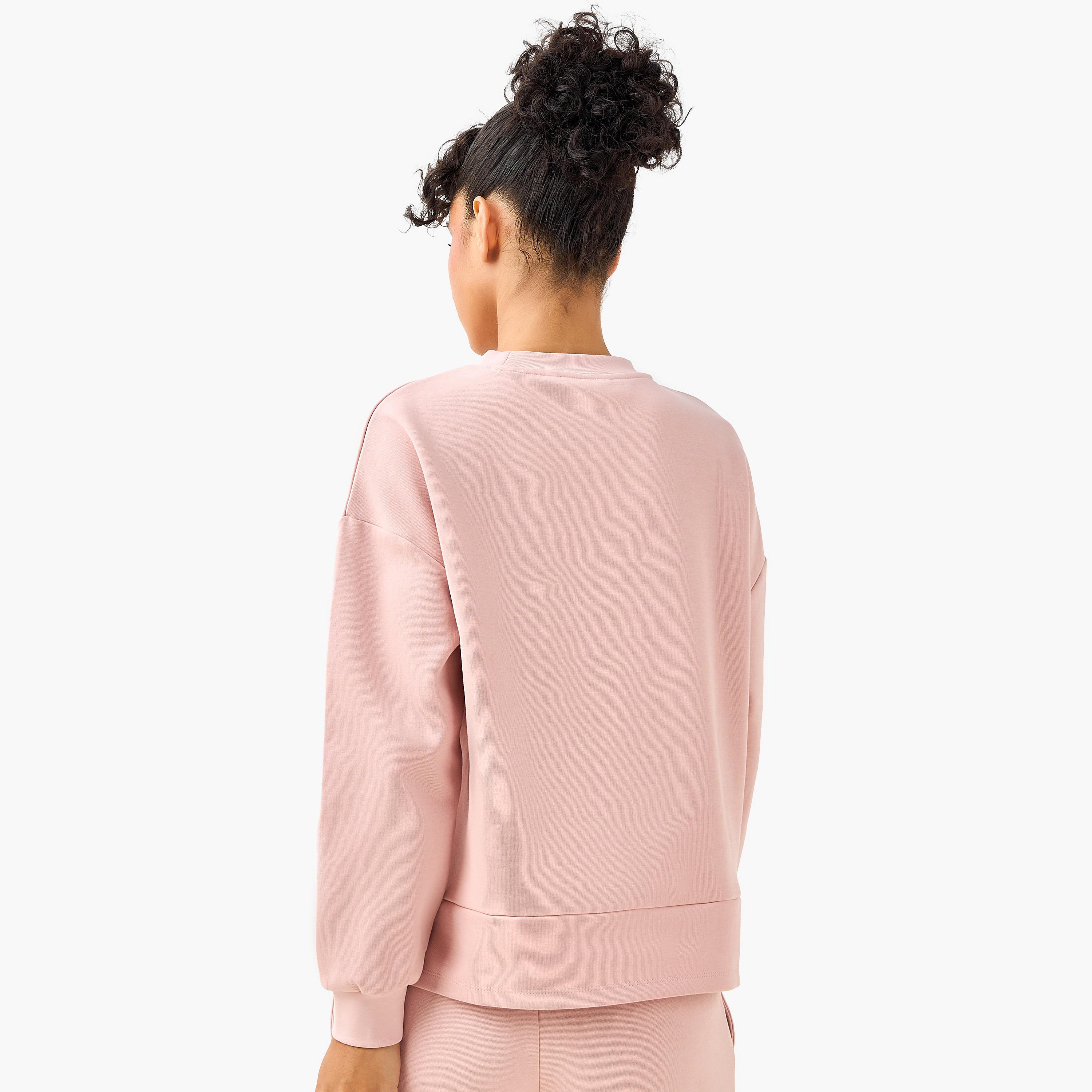 Regular Fit Sweatshirt with Chain Detail-women-clothing-coordsets-image-5