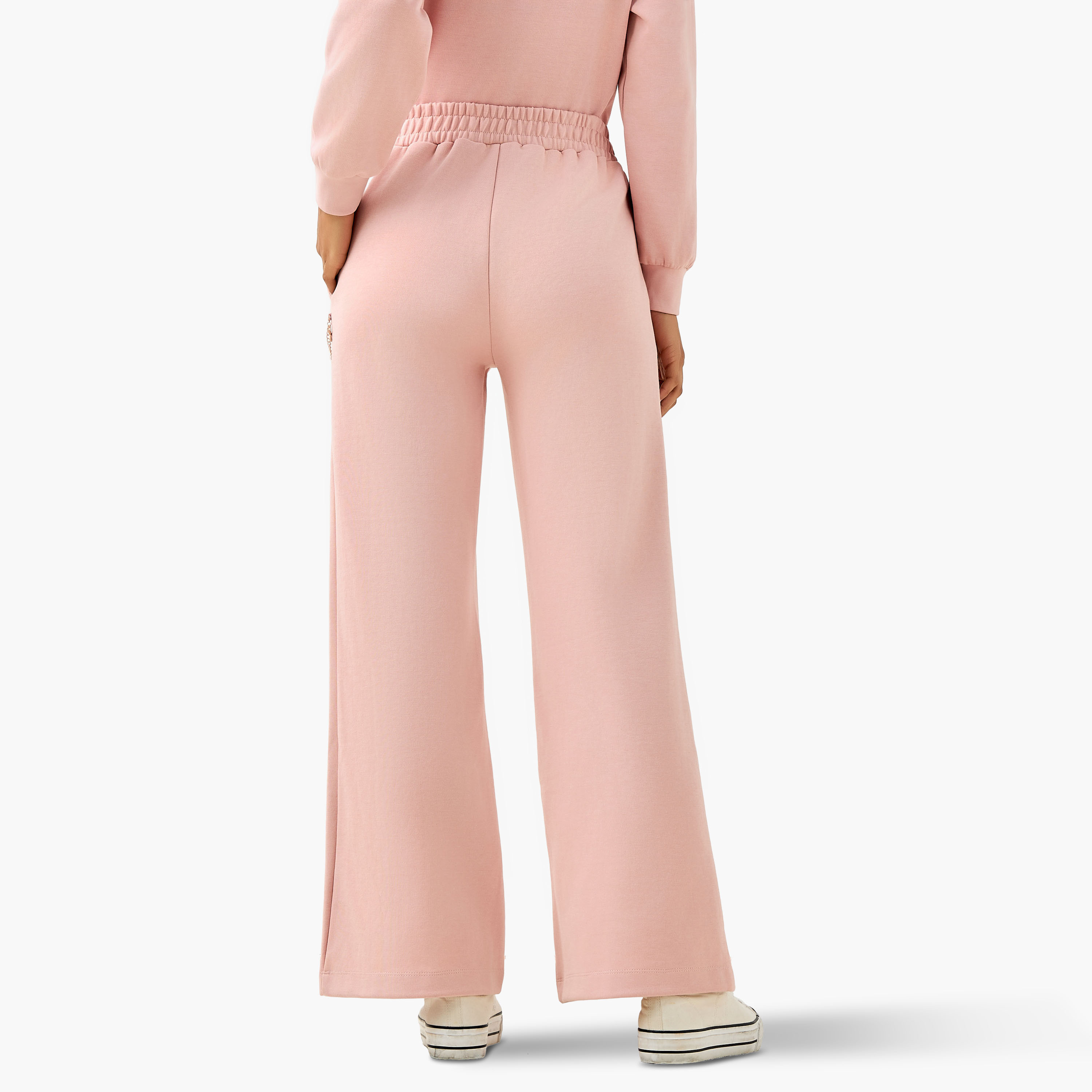 Regular Fit Mid-Rise Joggers with Chain Detail-women-clothing-bottoms-joggers-image-4