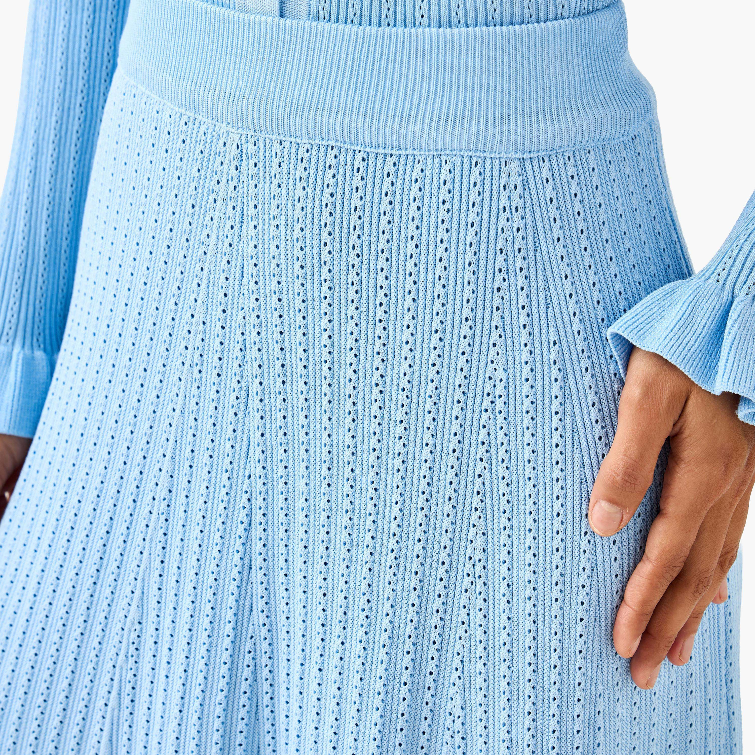 Maxi A-line Skirt with Ribbed Waistband-women-clothing-bottoms-skirts-image-6