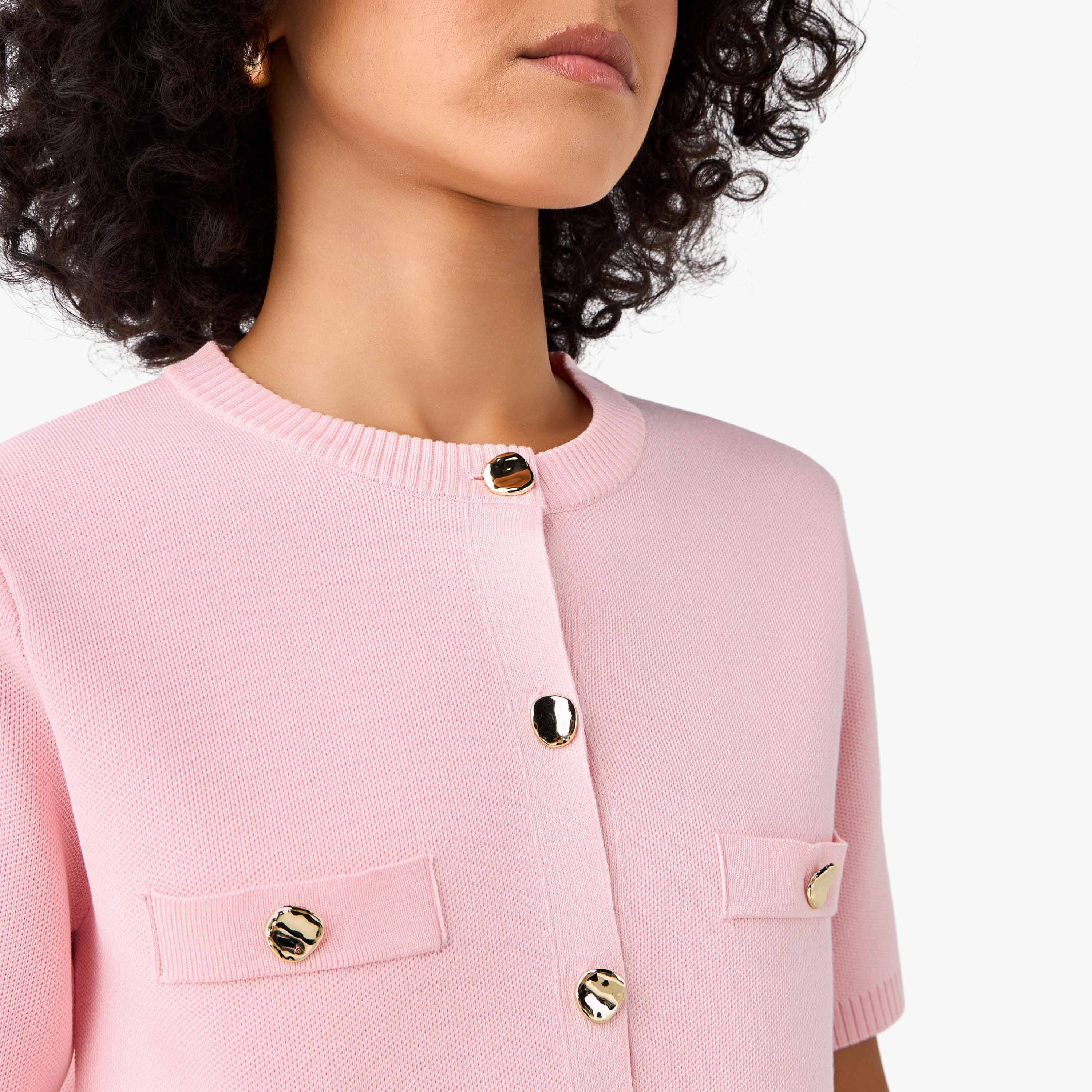Button Accent Crew Neck Cardigan-women-winterwear-cardigansandjumpers-cardigans-image-7