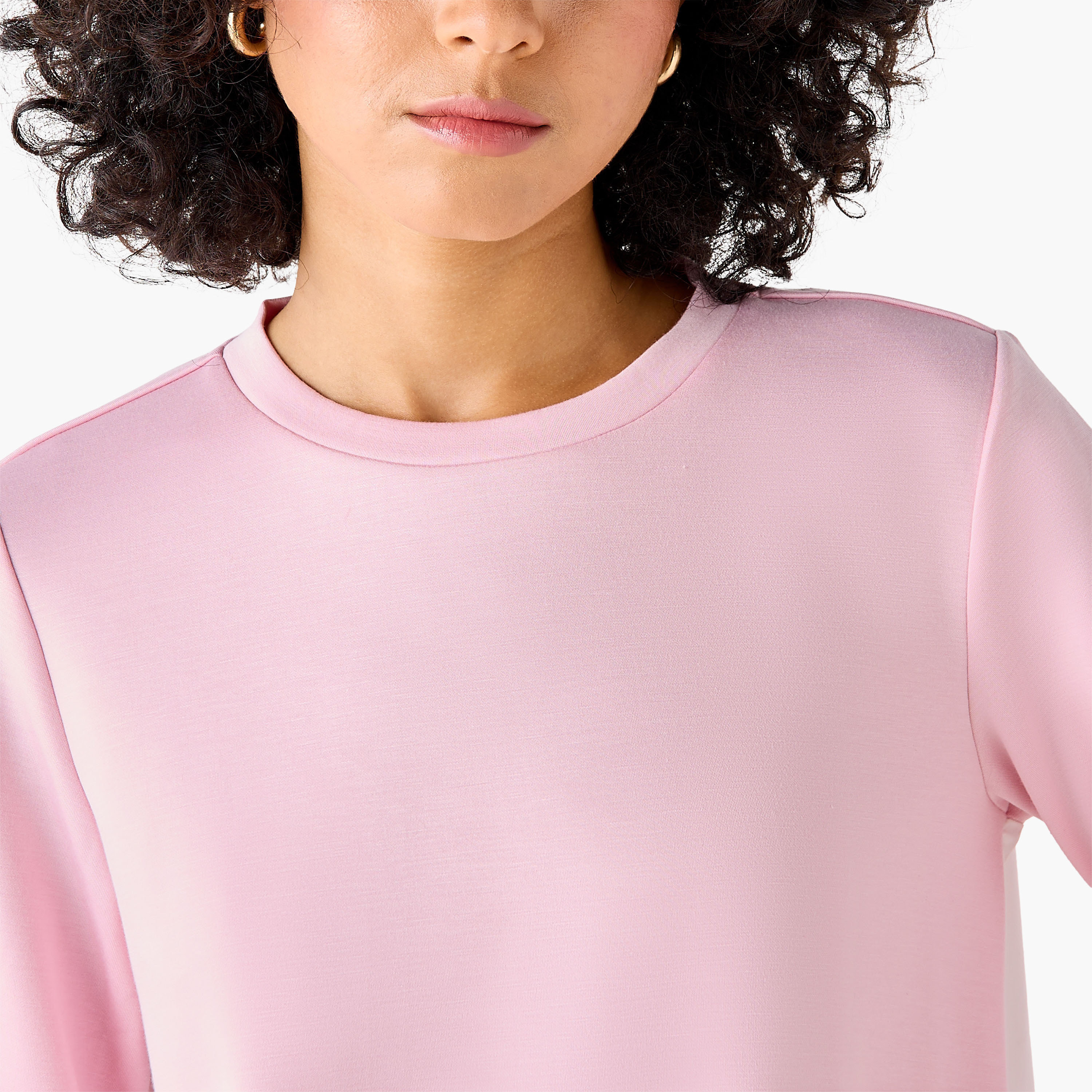 Regular Fit Twofer Top with Crew Neck-women-clothing-shirtsandblouses-blouses-image-5