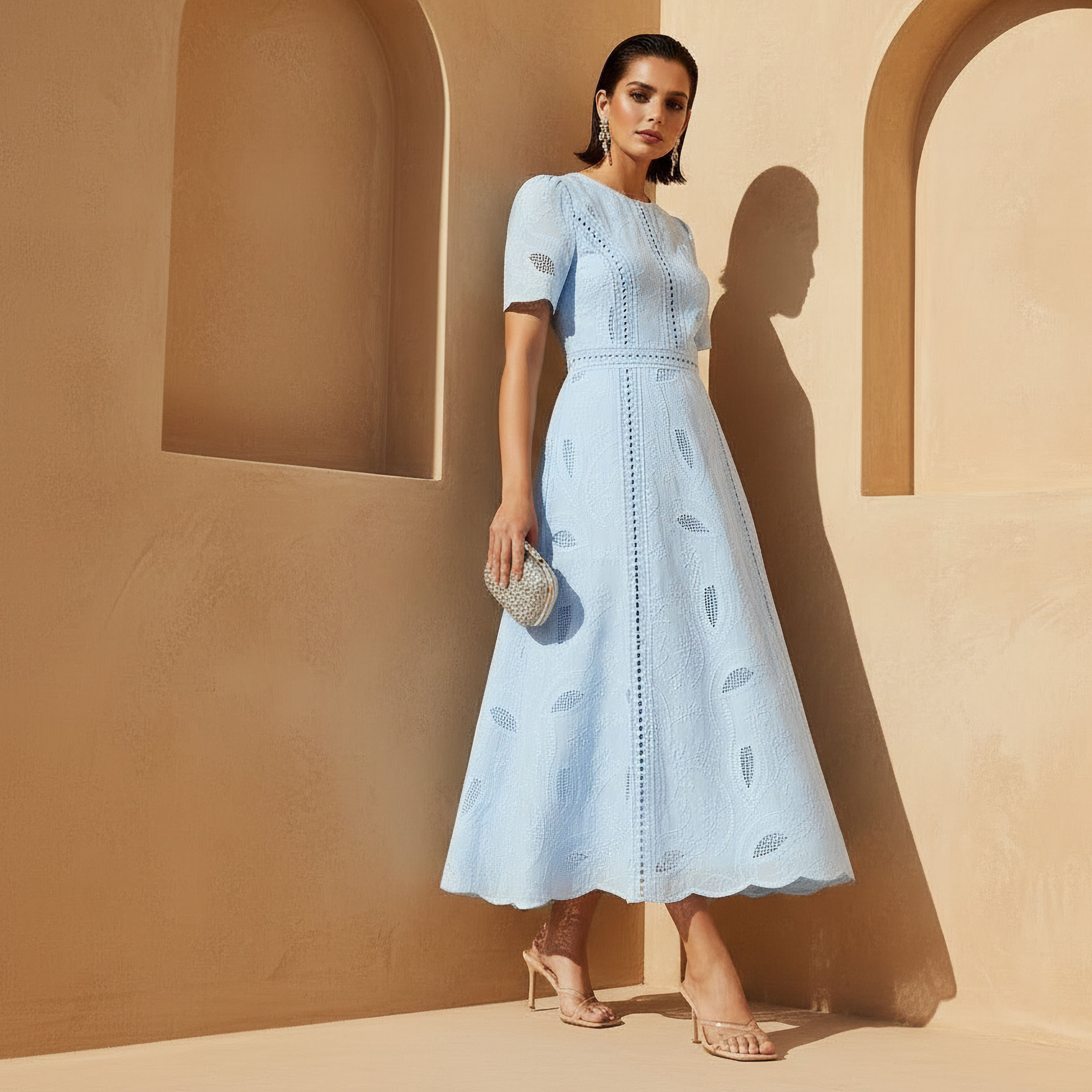 Schiffli Dress with Scallop Trim-women-clothing-dresses-image-2