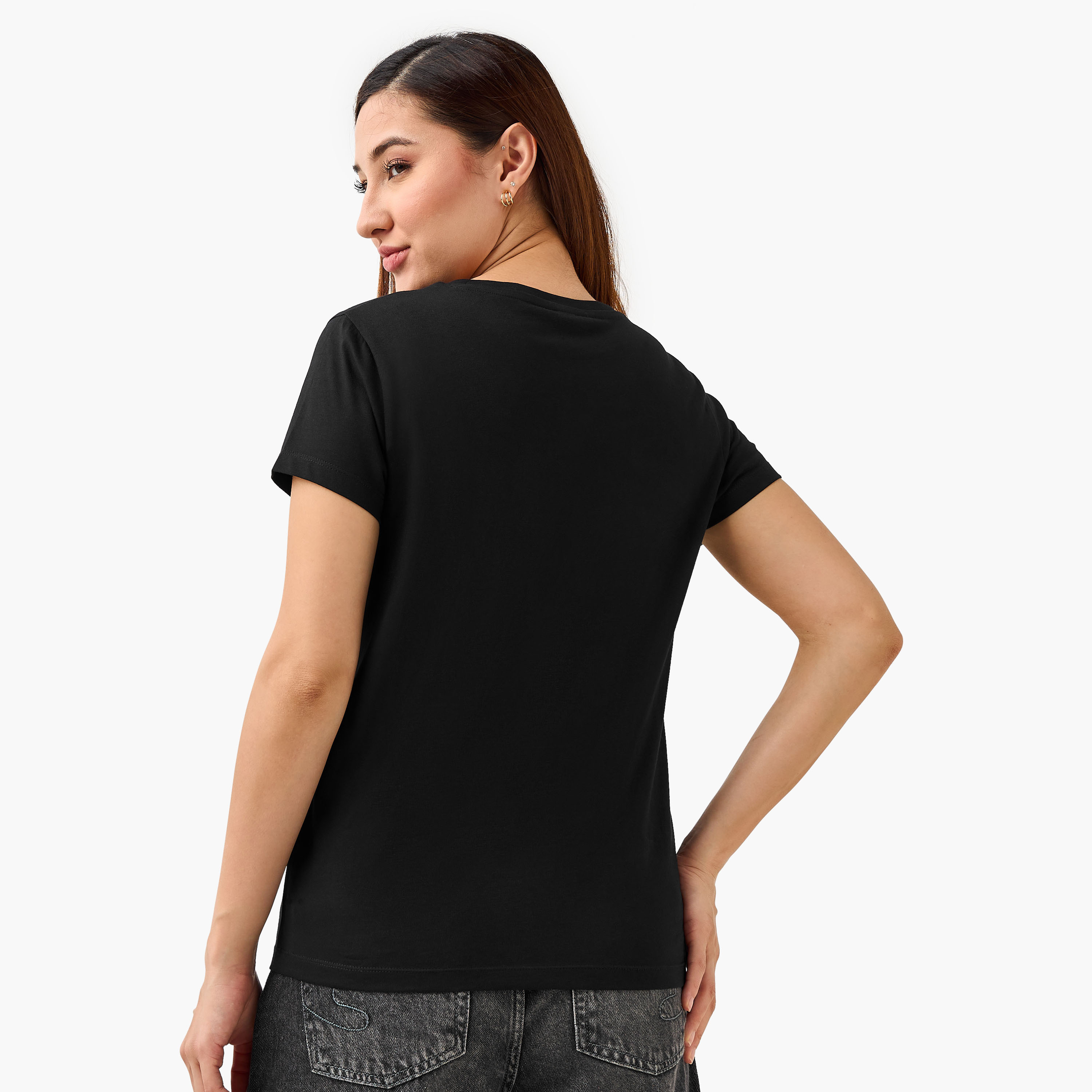 Regular Fit Cotton T-shirt with Typographic Print-PROMO_SP_QA_2FOR49_110625-image-4