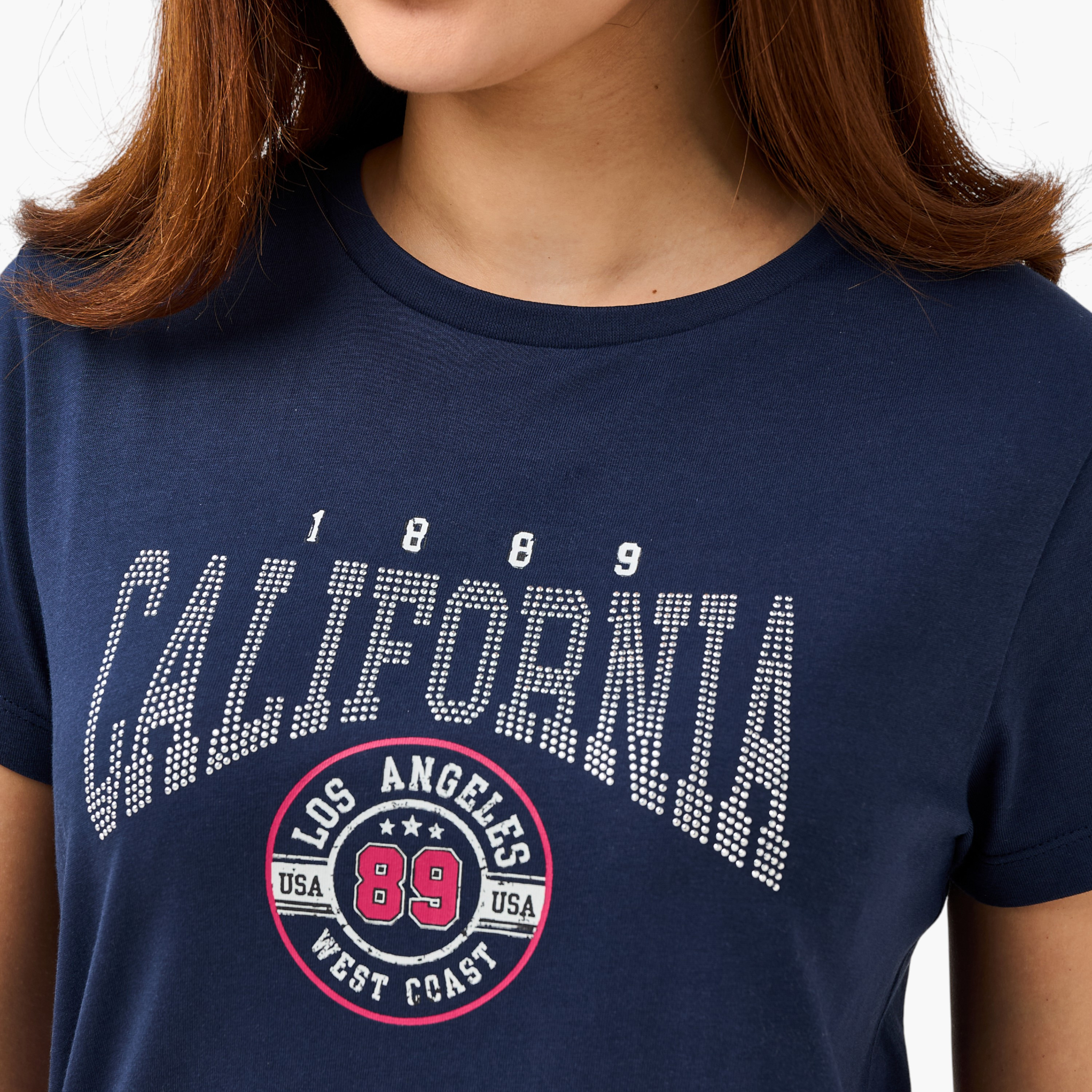 Regular Fit Cotton T-shirt with Graphic Print-women-clothing-tshirts-image-4