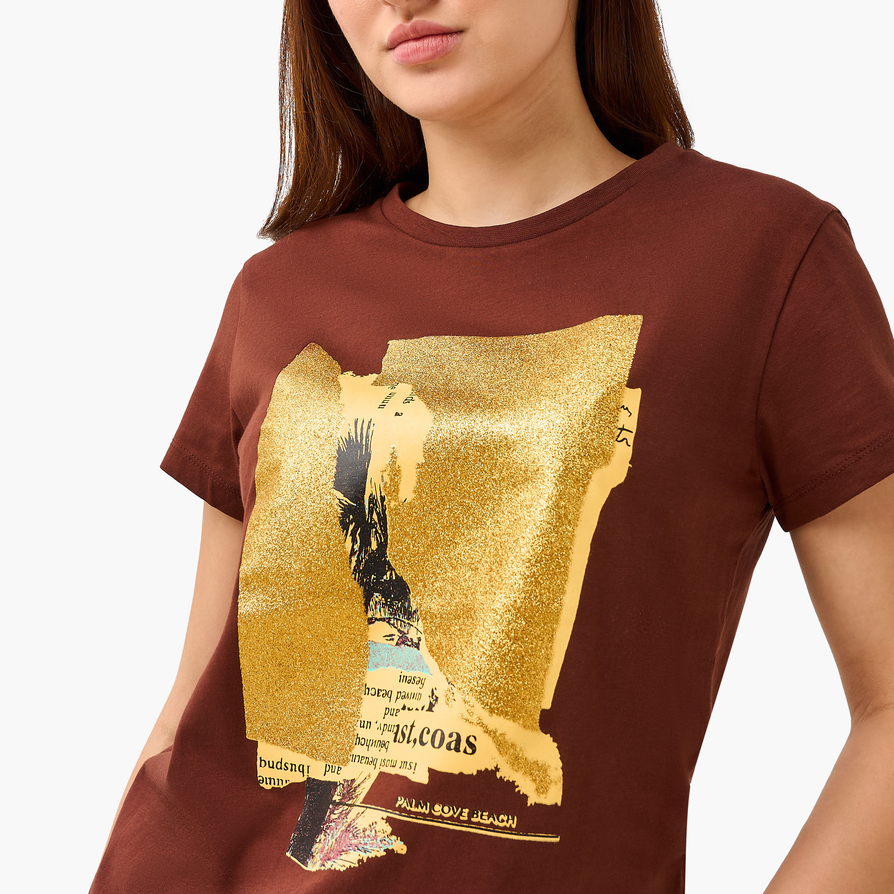 تيشيرت قطن بقصة عادية وطبعات-women-clothing-tshirts-image-5