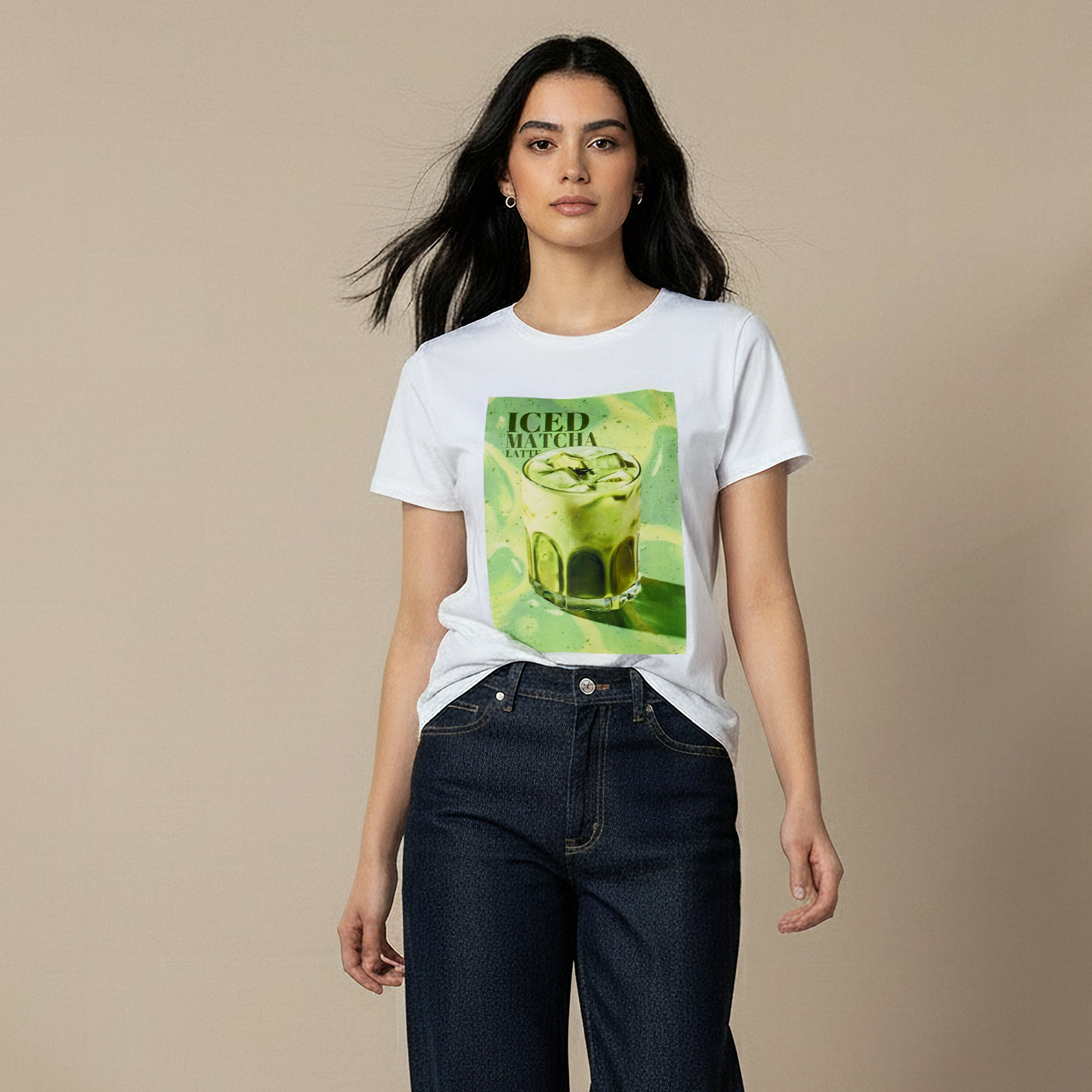 Regular Fit Cotton T-shirt with Graphic Print-women-clothing-tshirts-image-1