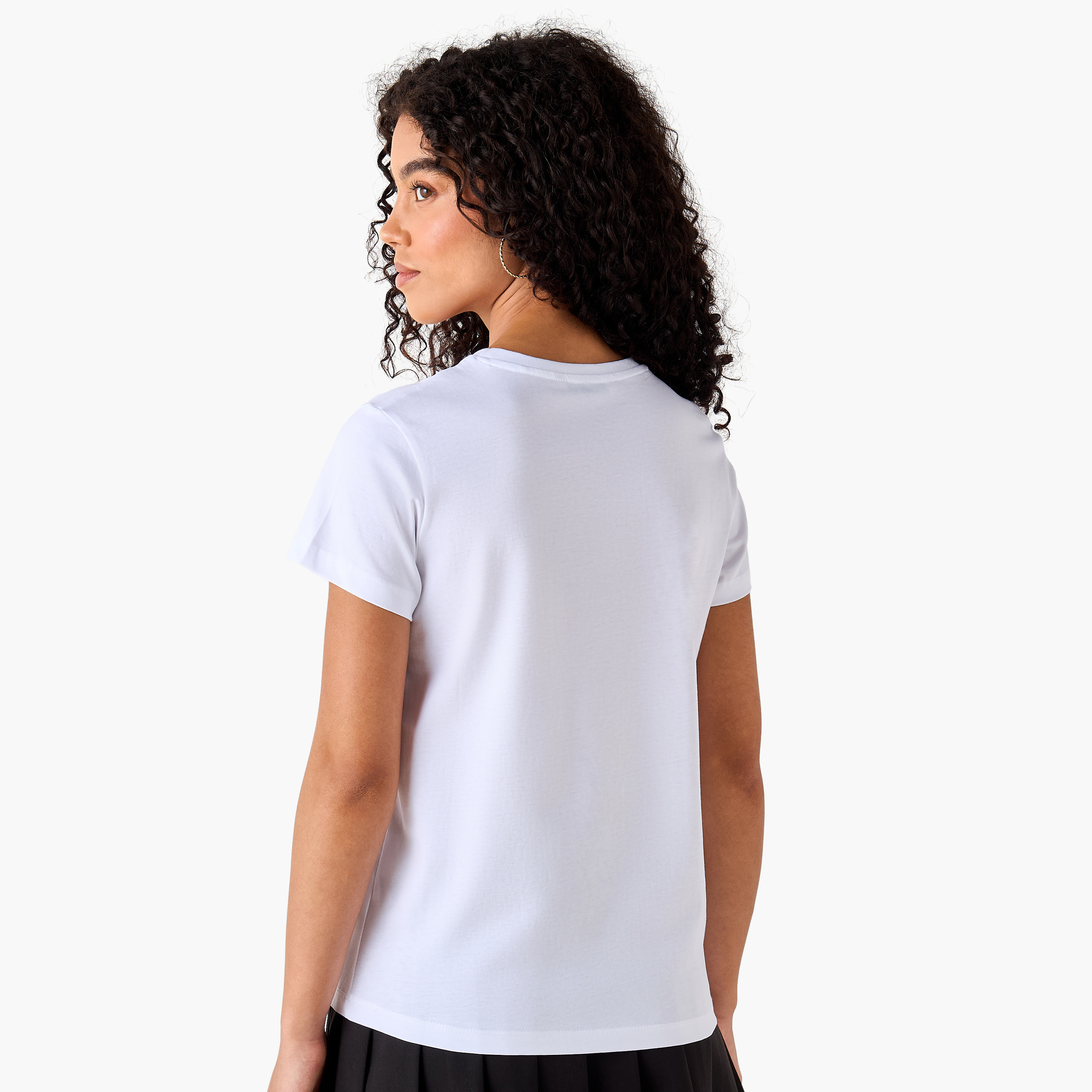 تيشيرت قطن بقصة عادية وطبعات-women-clothing-tshirts-image-4