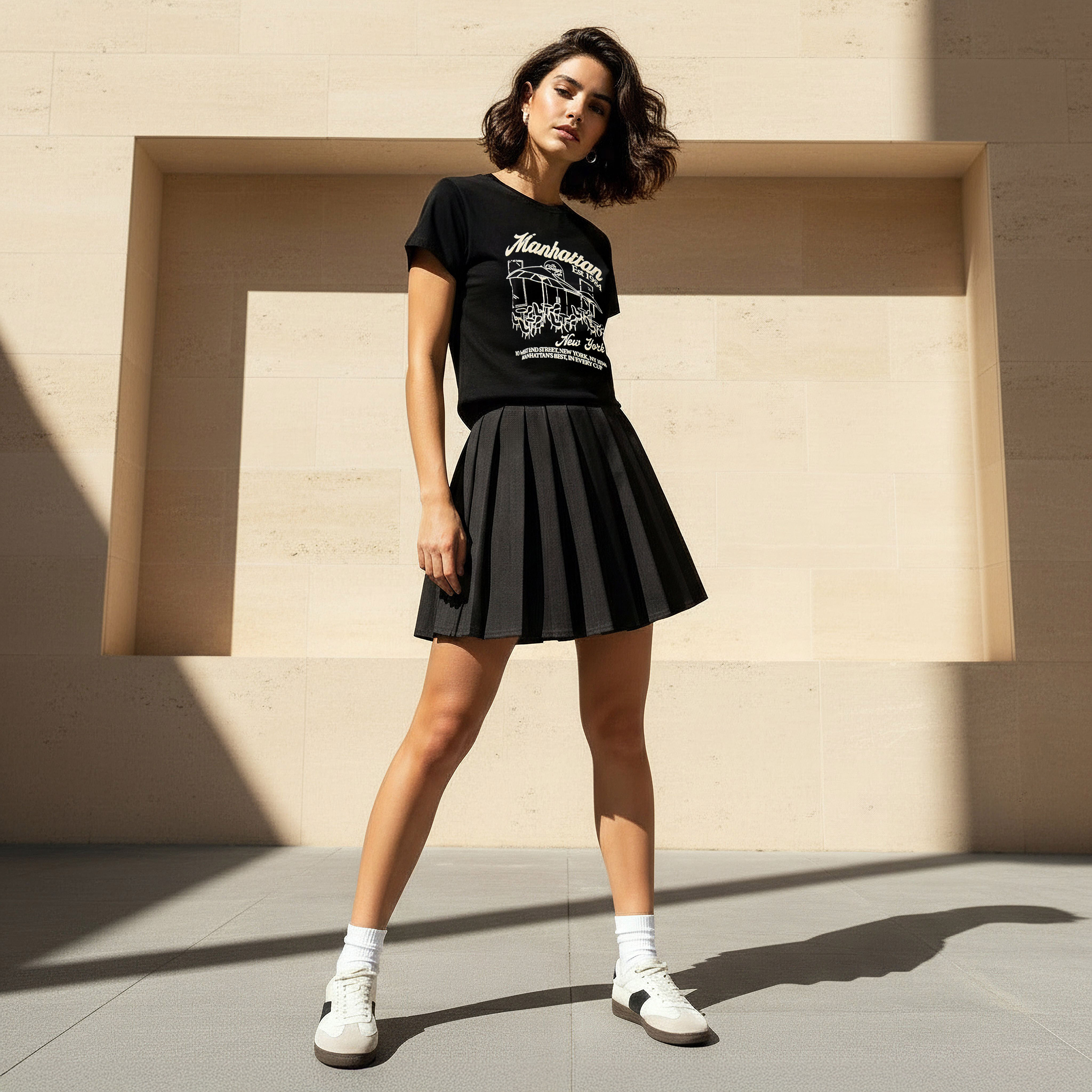 تيشيرت قطن بقصة عادية وطبعات-women-clothing-tshirts-image-2
