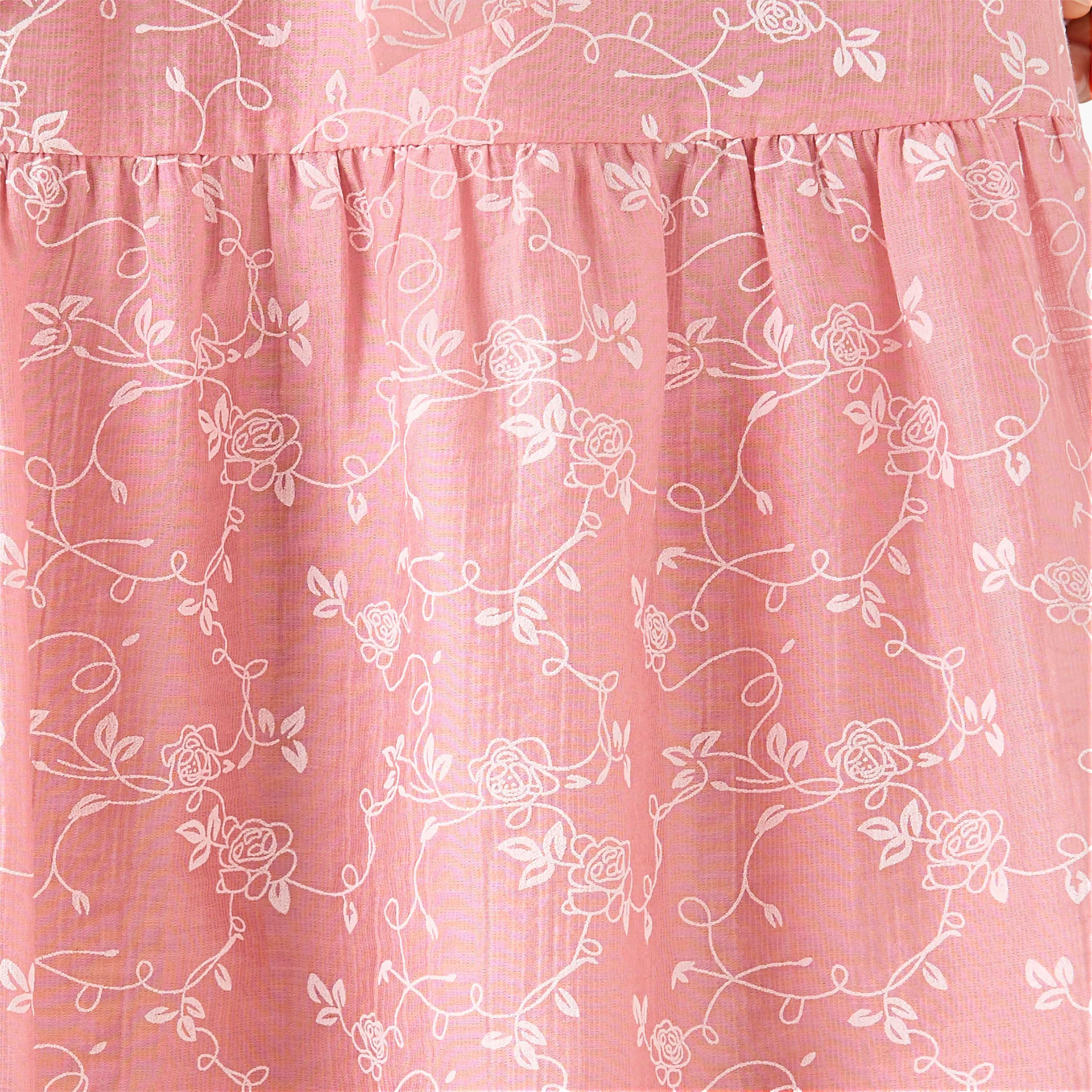A-line Midi Dress with Tie-Up Belt-women-clothing-dresses-image-6