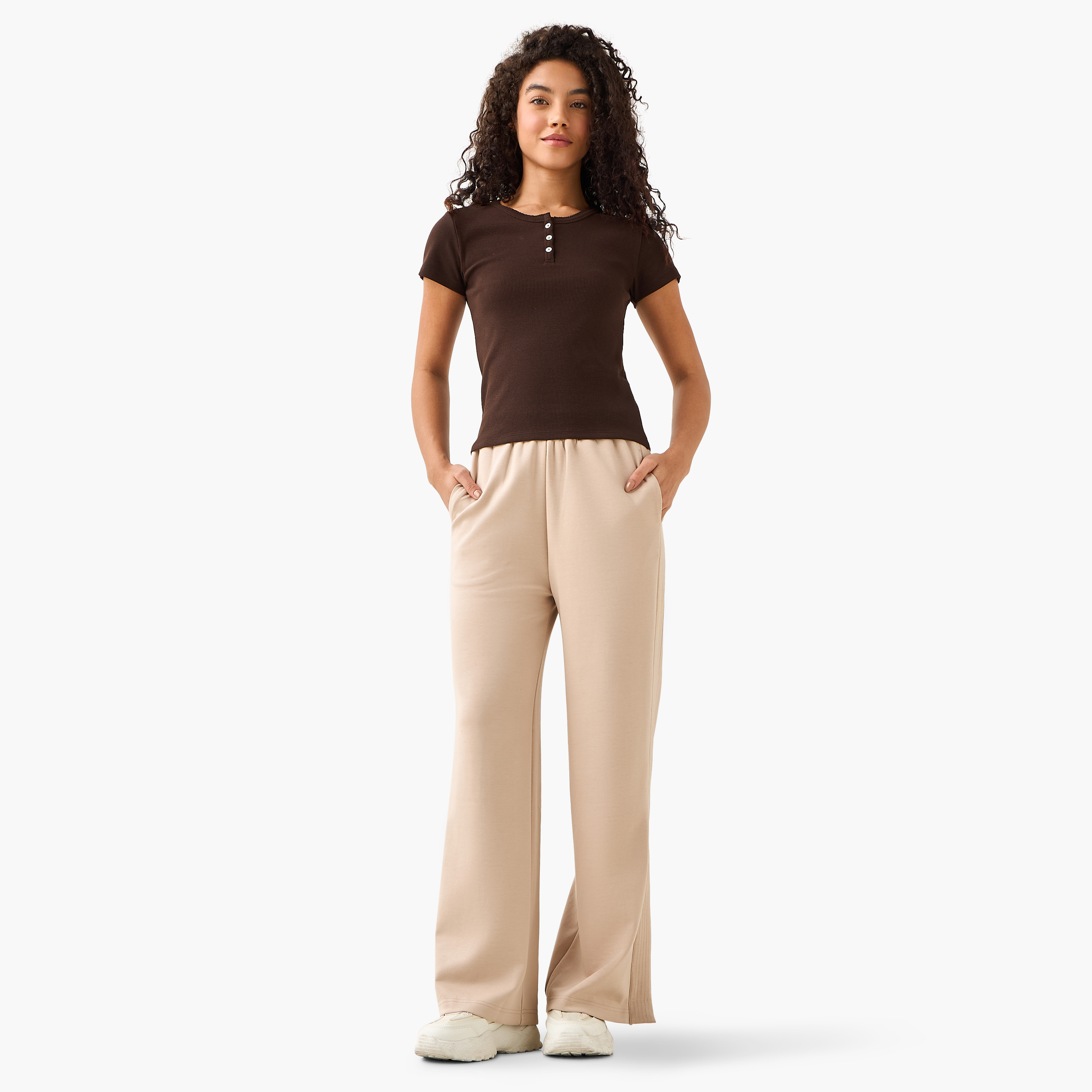 تيشيرت بملمس مضلع بارز-women-clothing-tshirts-image-3